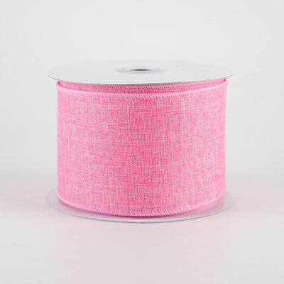 2.5" Royal Canvas Ribbon: Pink (10 Yards)