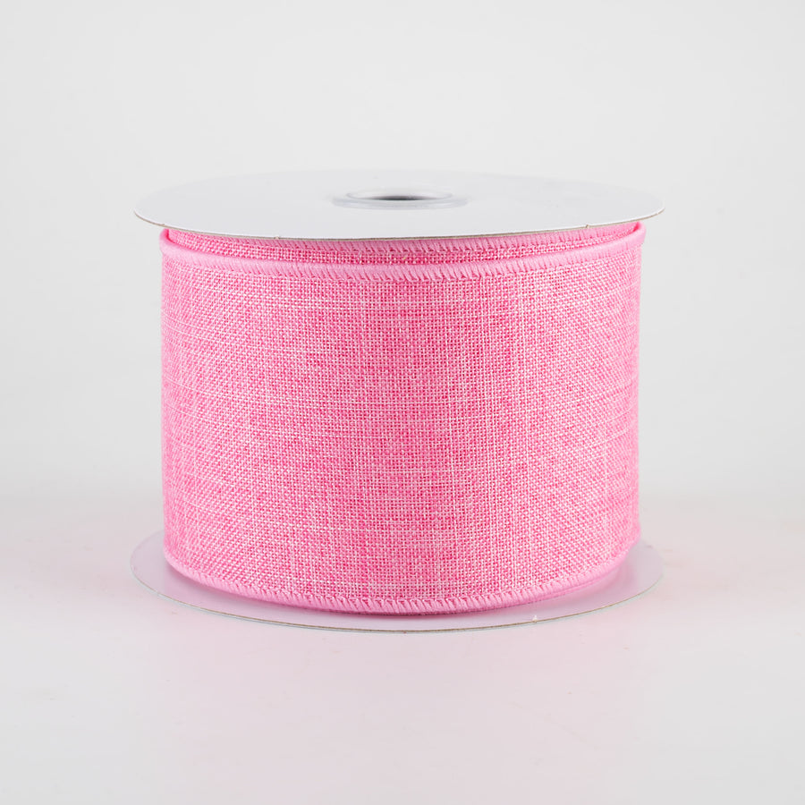 2.5" Royal Canvas Ribbon: Pink (10 Yards)