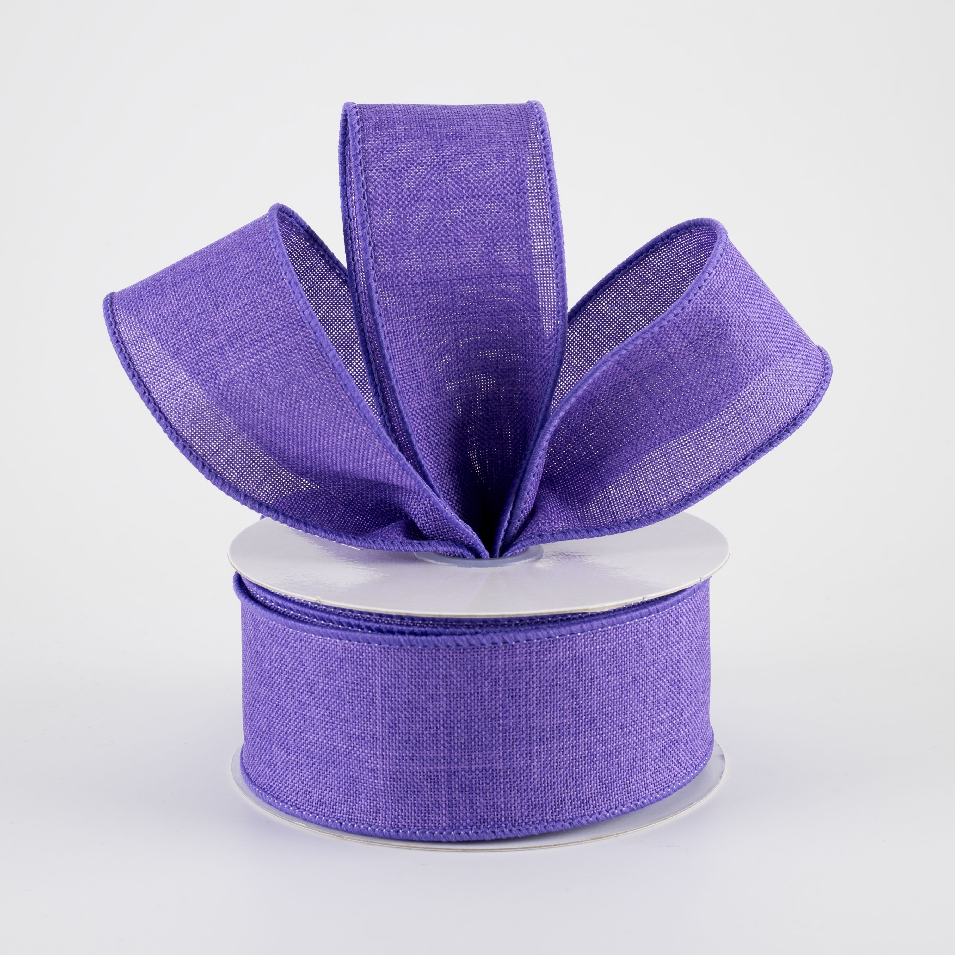 1.5" Royal Canvas Ribbon: Purple (10 Yards) Lifestyle Photo