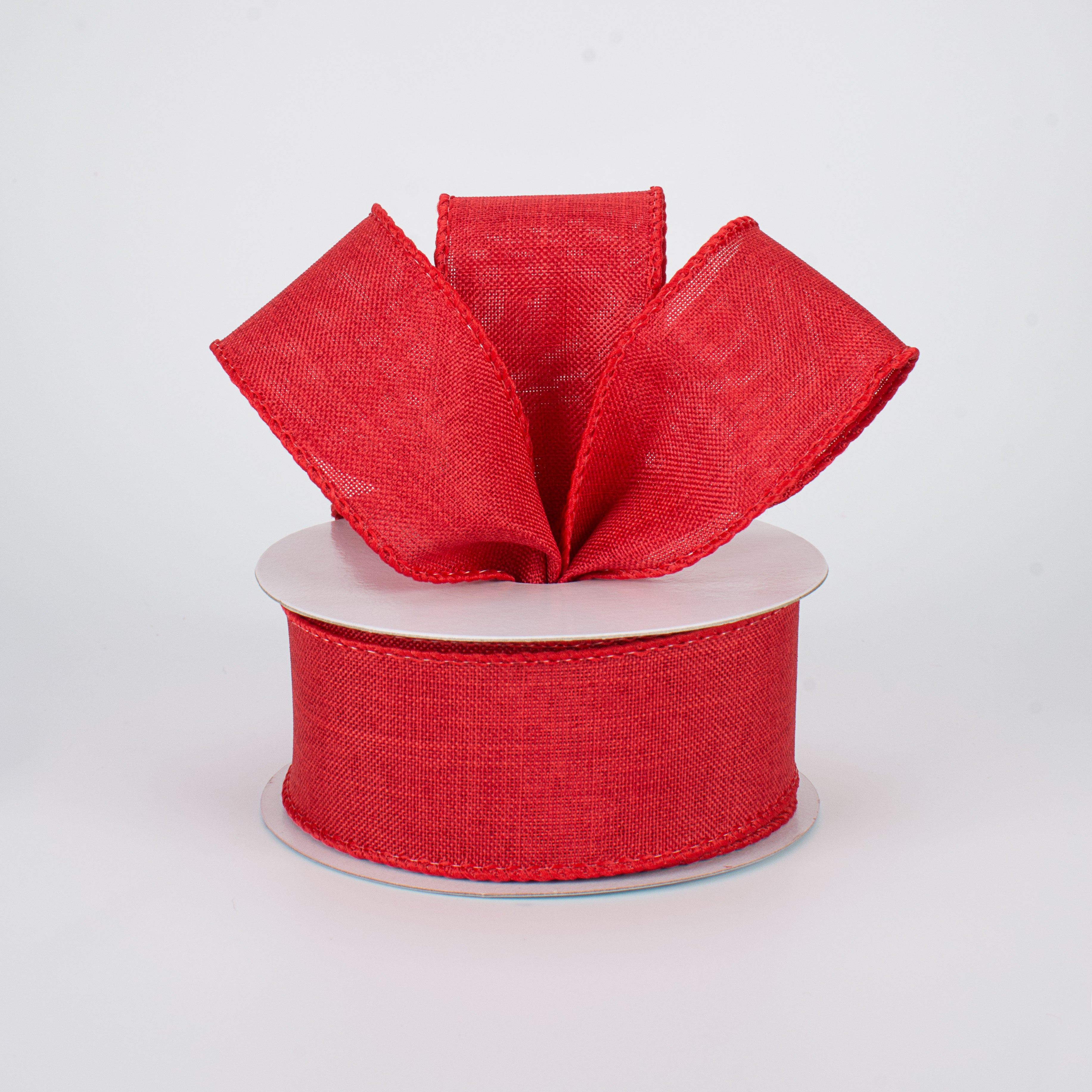 1.5" Royal Canvas Ribbon: Red (10 Yards) Lifestyle Photo
