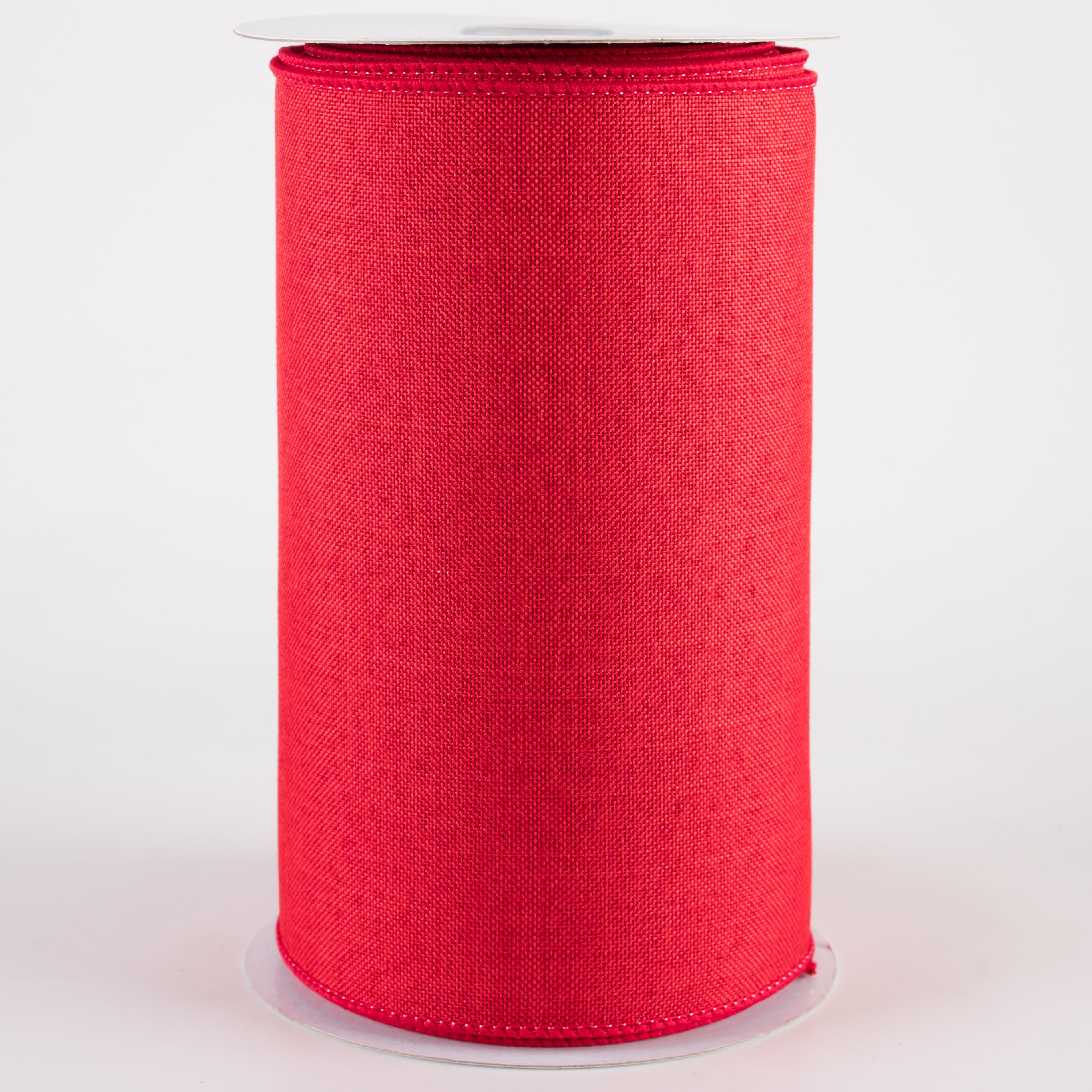 6" Royal Canvas Ribbon: Red (10 Yards)