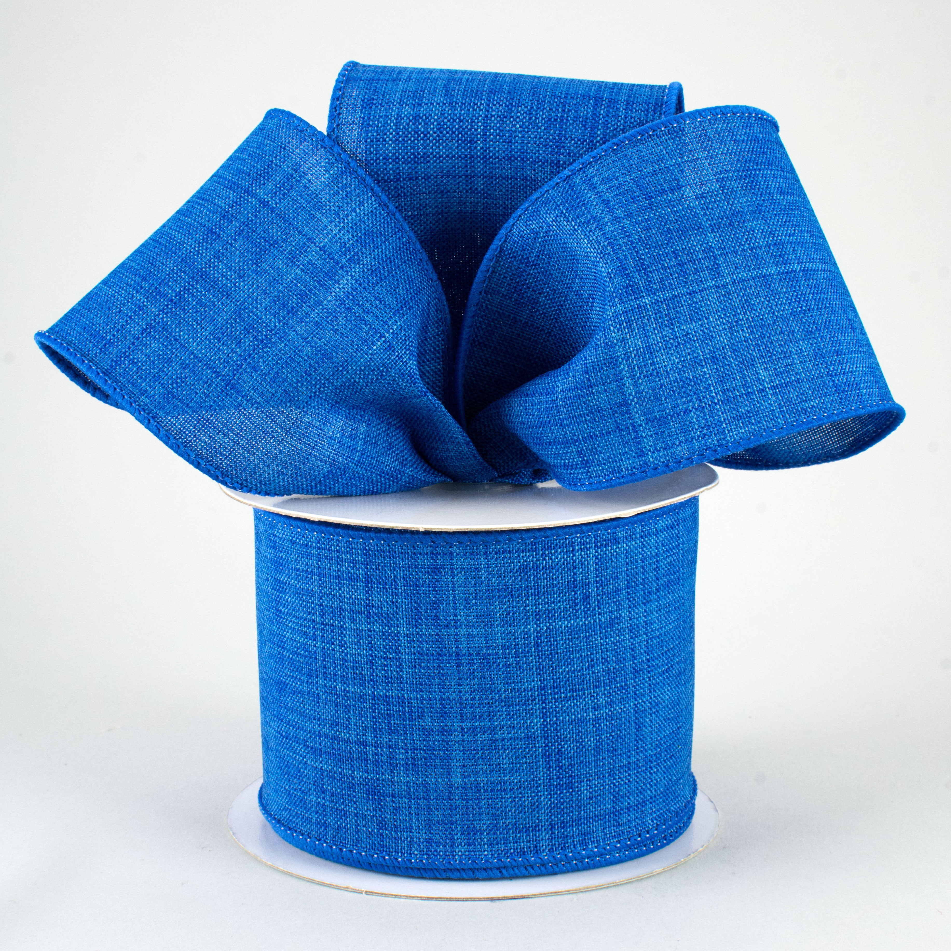 2.5" Royal Canvas Ribbon: Royal Blue (10 Yards) Lifestyle Photo