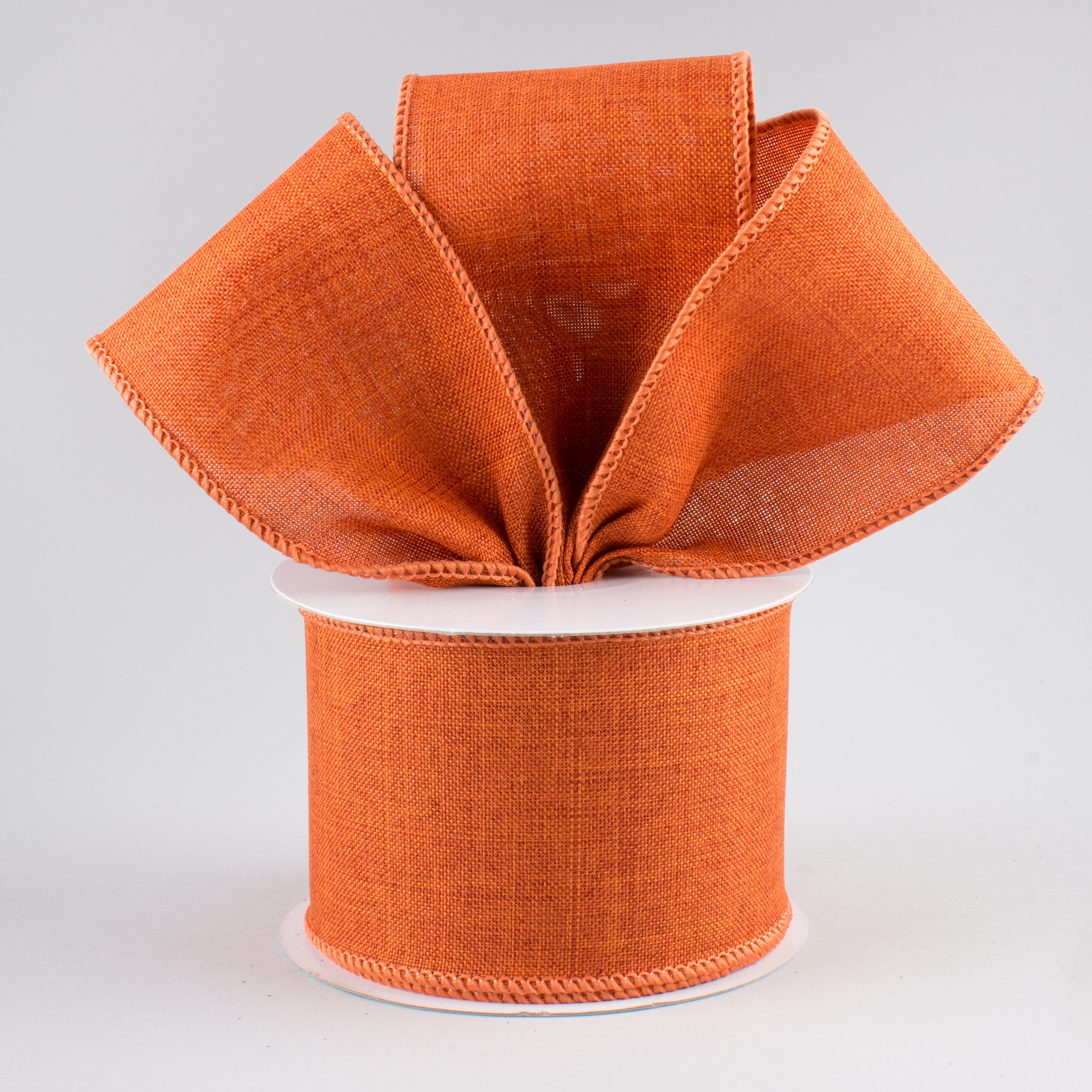 2.5" Royal Canvas Ribbon: Rust (10 Yards) Lifestyle Photo