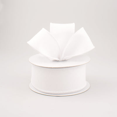 1.5" Royal Canvas Ribbon: White (10 Yards) Lifestyle Photo