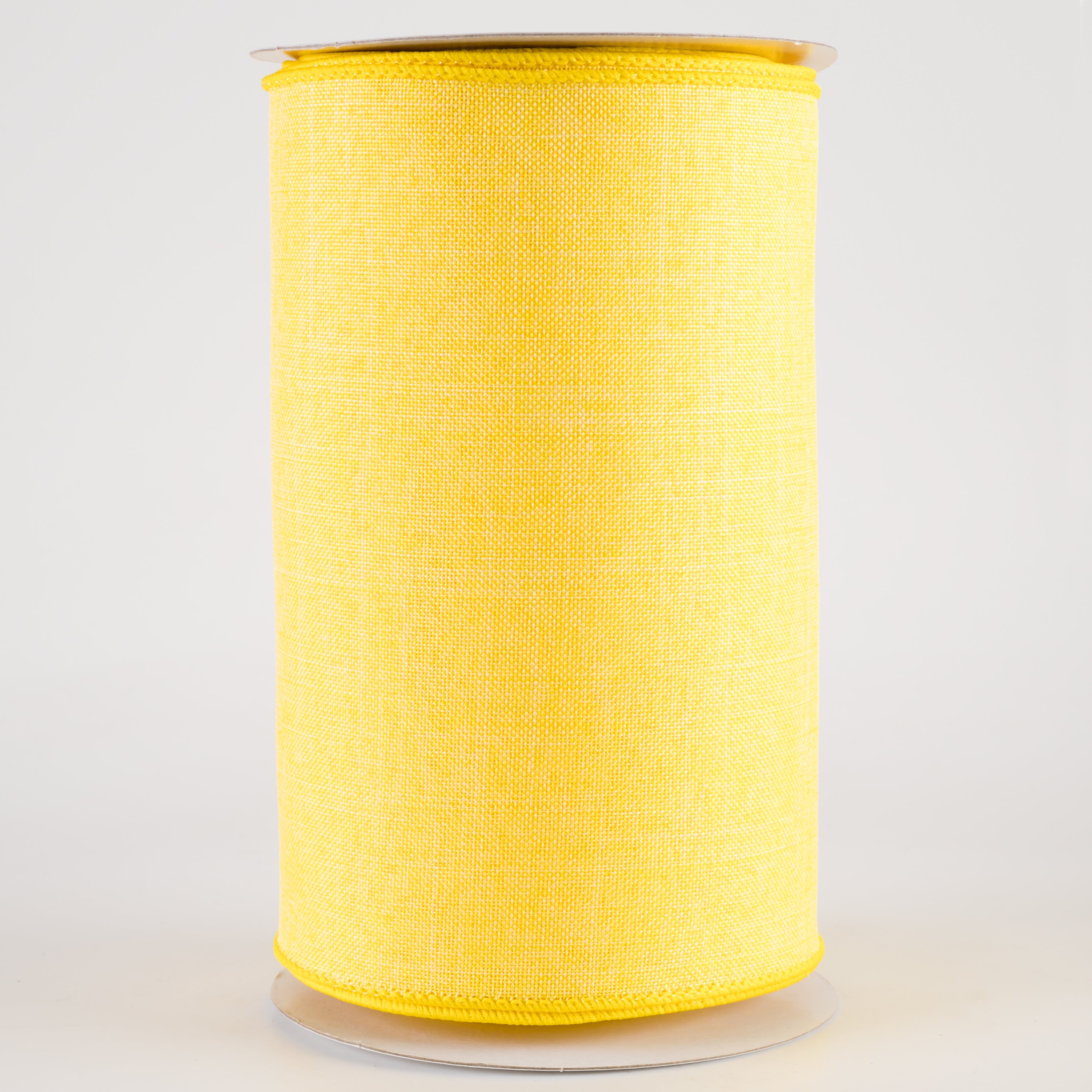 6" Royal Canvas Ribbon: Yellow (10 Yards)