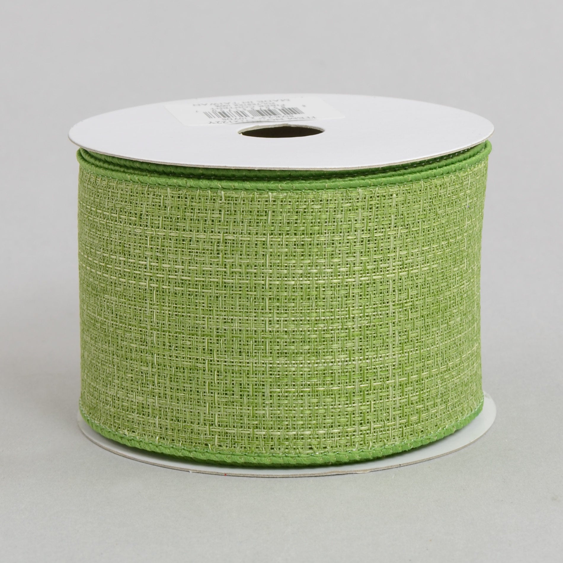2.5" Royal Faux Burlap Ribbon: Fern Green (10 Yards)