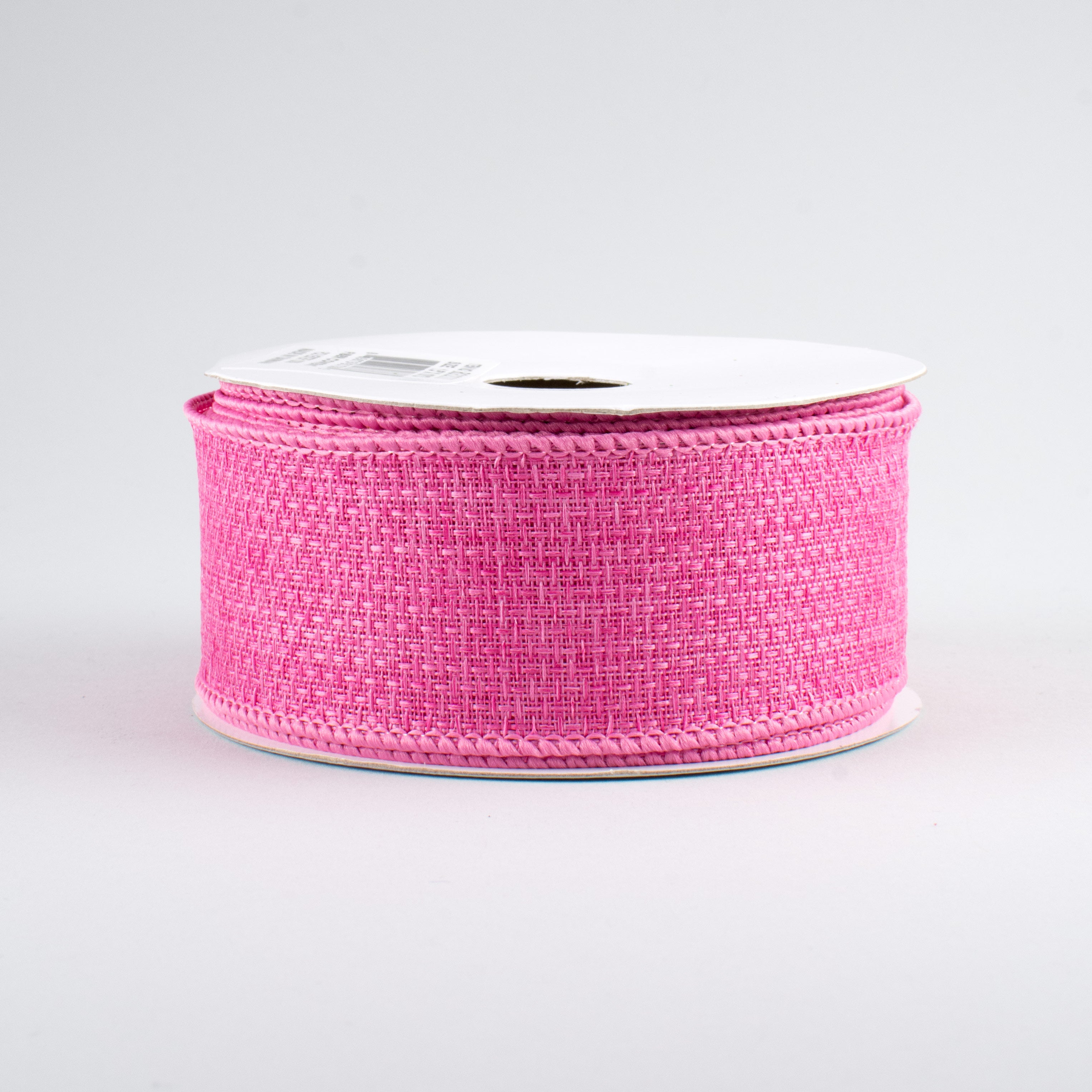 1.5" Royal Faux Burlap Ribbon: Hot Pink (10 Yards)