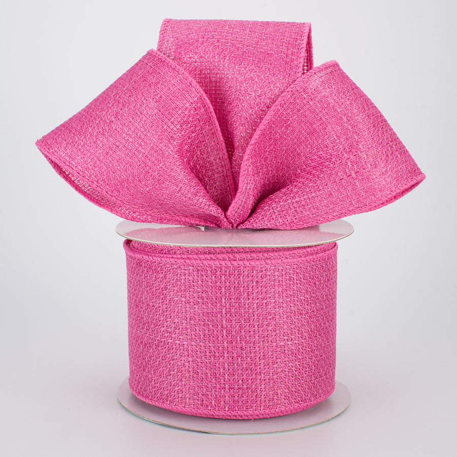 2.5" Royal Faux Burlap Ribbon: Hot Pink (10 Yards) Lifestyle Photo