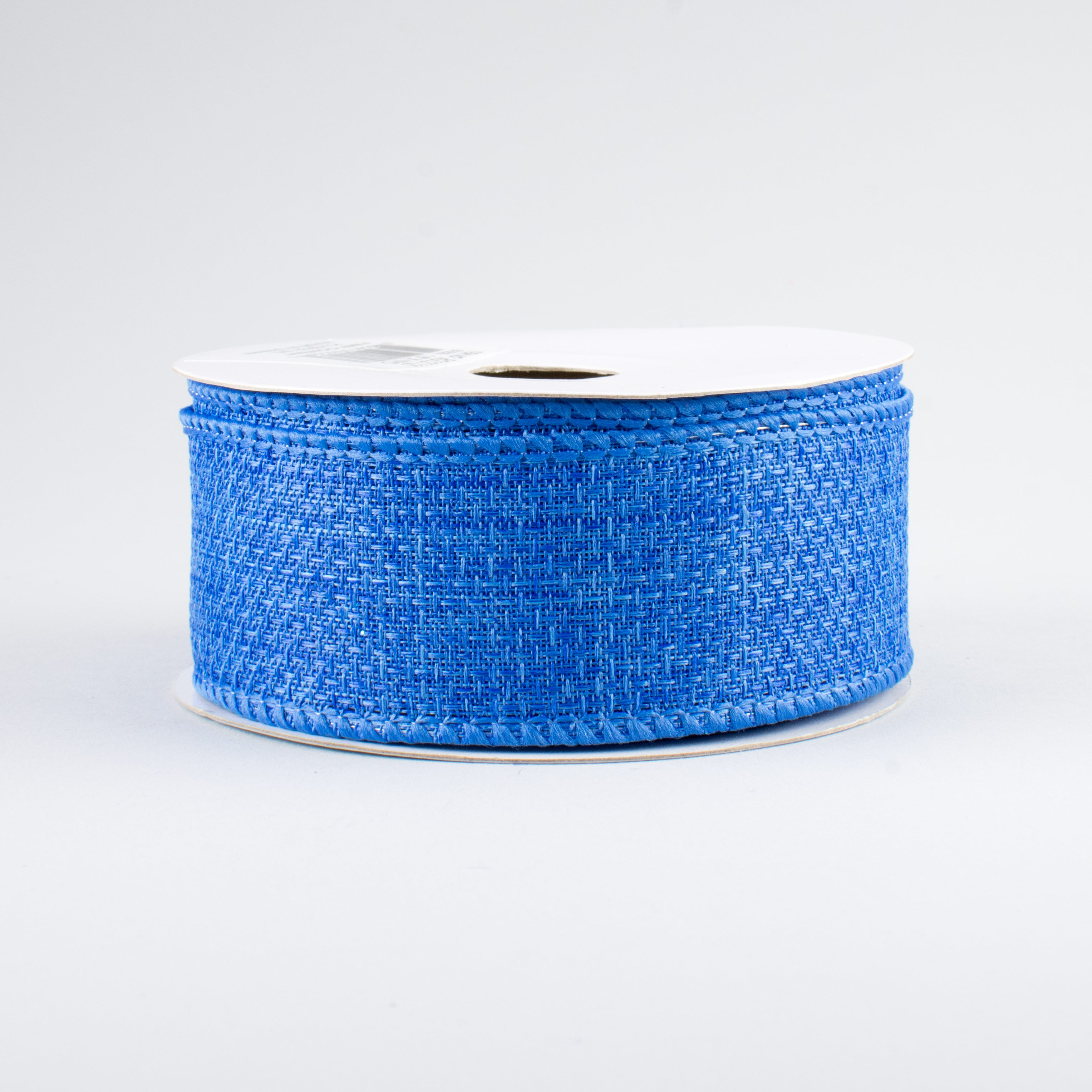 1.5" Royal Faux Burlap Ribbon: Royal Blue (10 Yards)