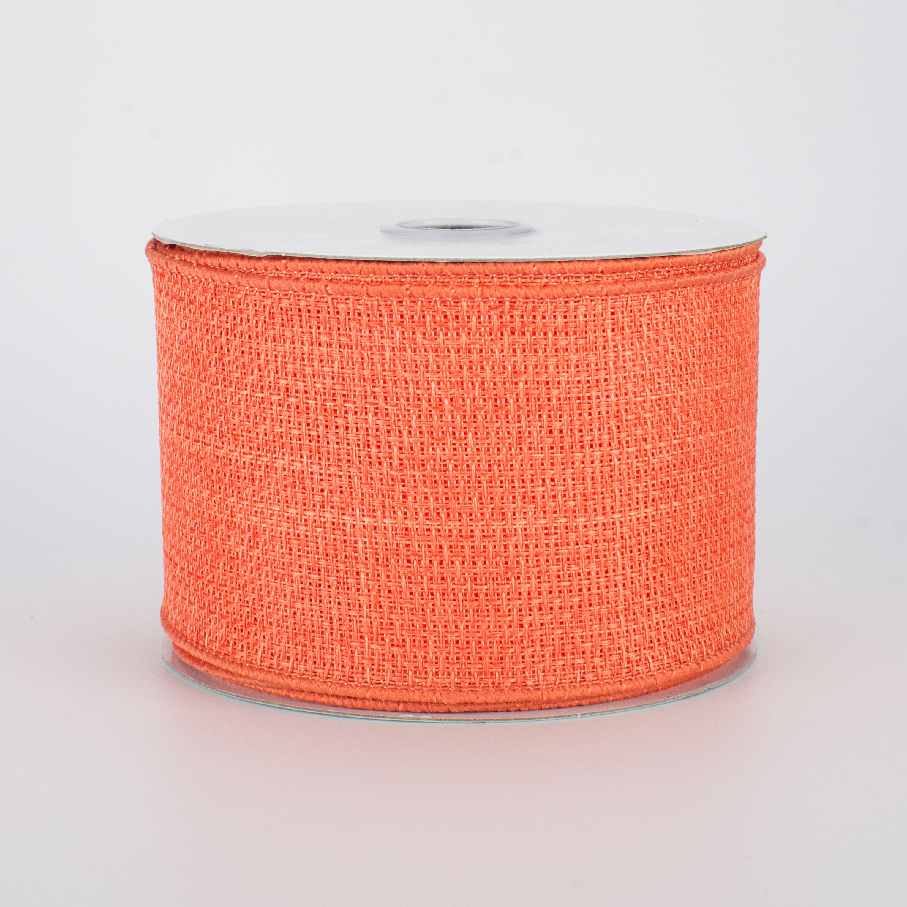 2.5" Royal Faux Burlap Ribbon: Salmon (10 Yards)