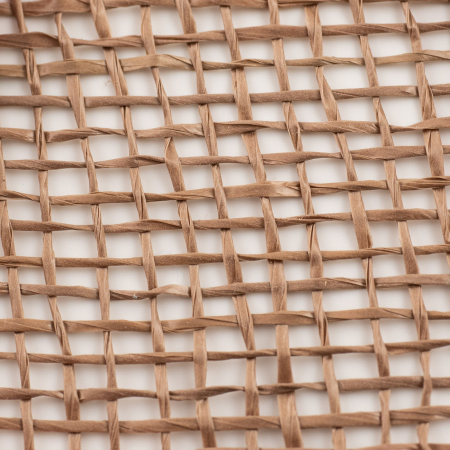 10" Poly Burlap Mesh: Milk Chocolate Brown