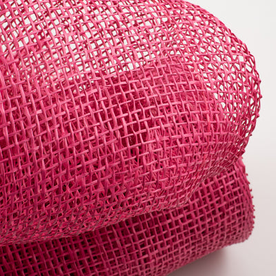 10" Poly Burlap Mesh: Fuchsia Pink