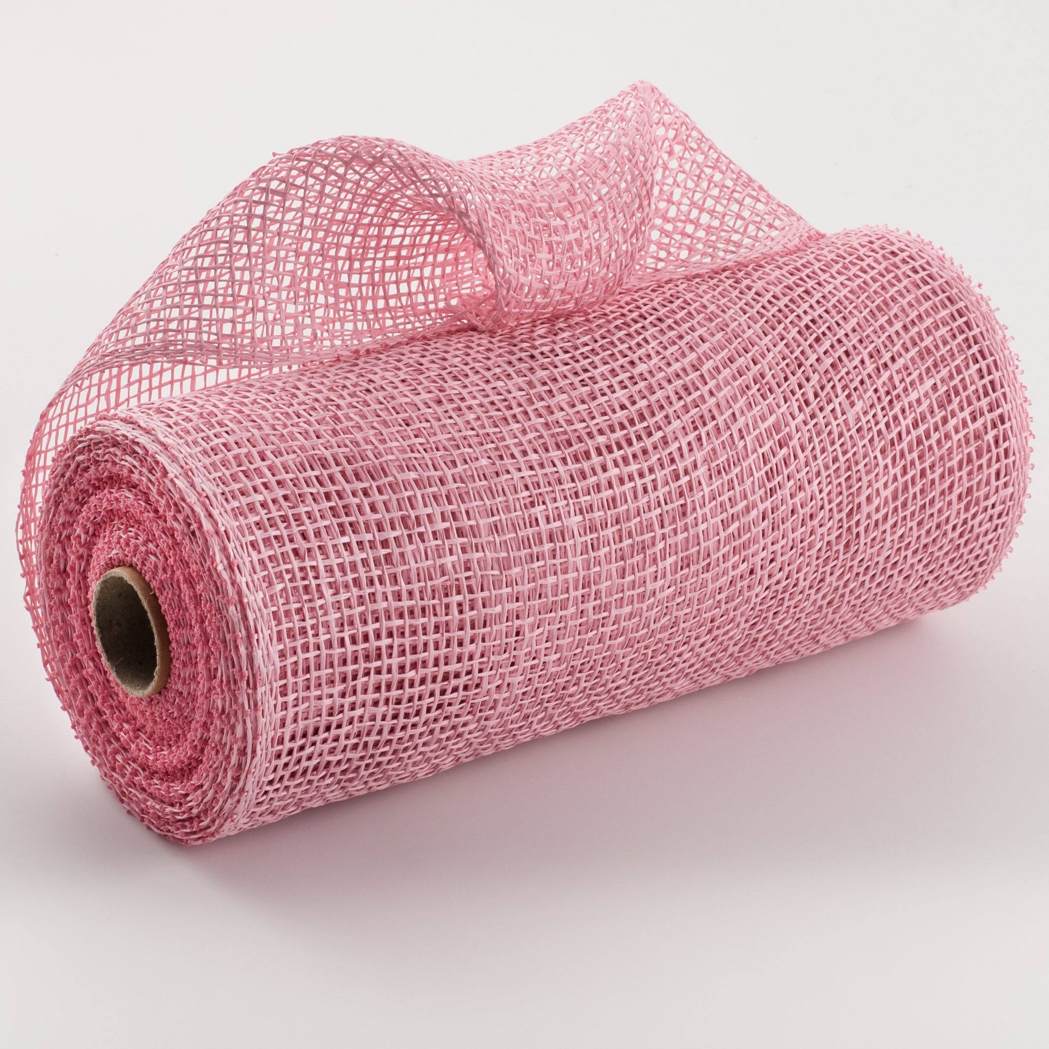 10" Poly Burlap Mesh: Light Pink