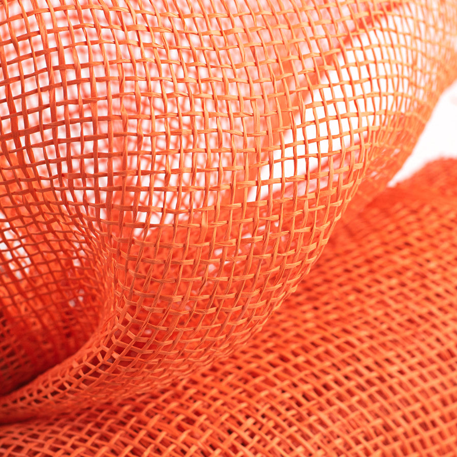 10" Poly Burlap Mesh: Orange