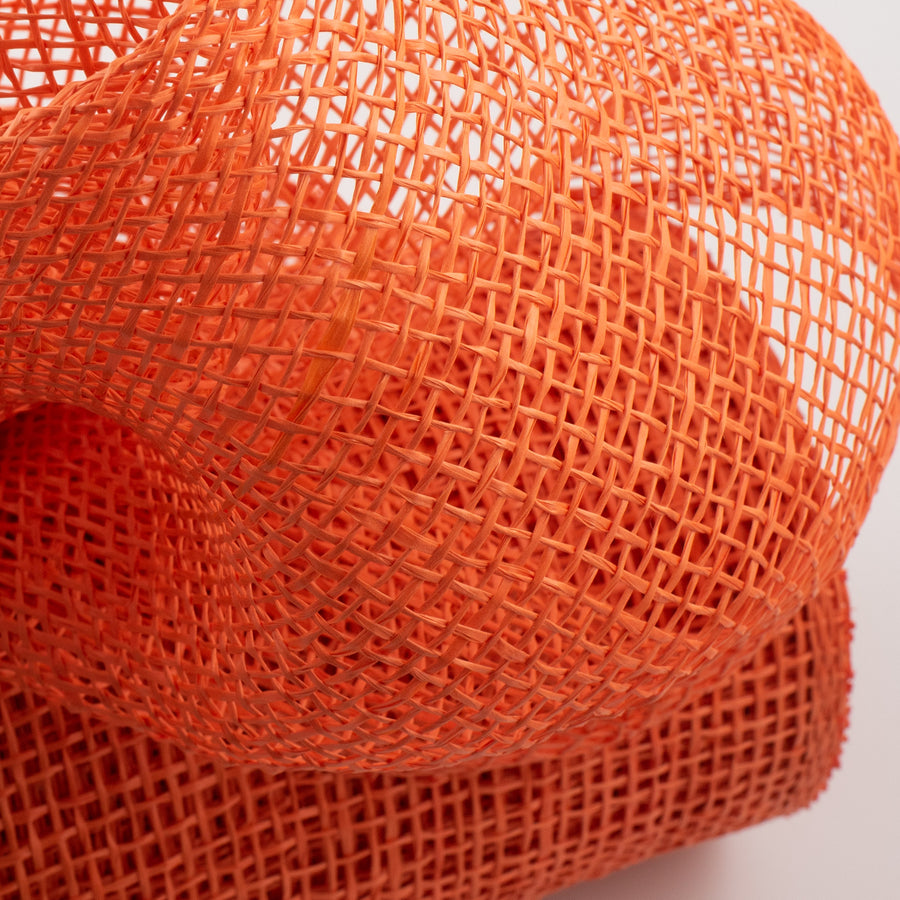 10" Poly Burlap Mesh: Orange