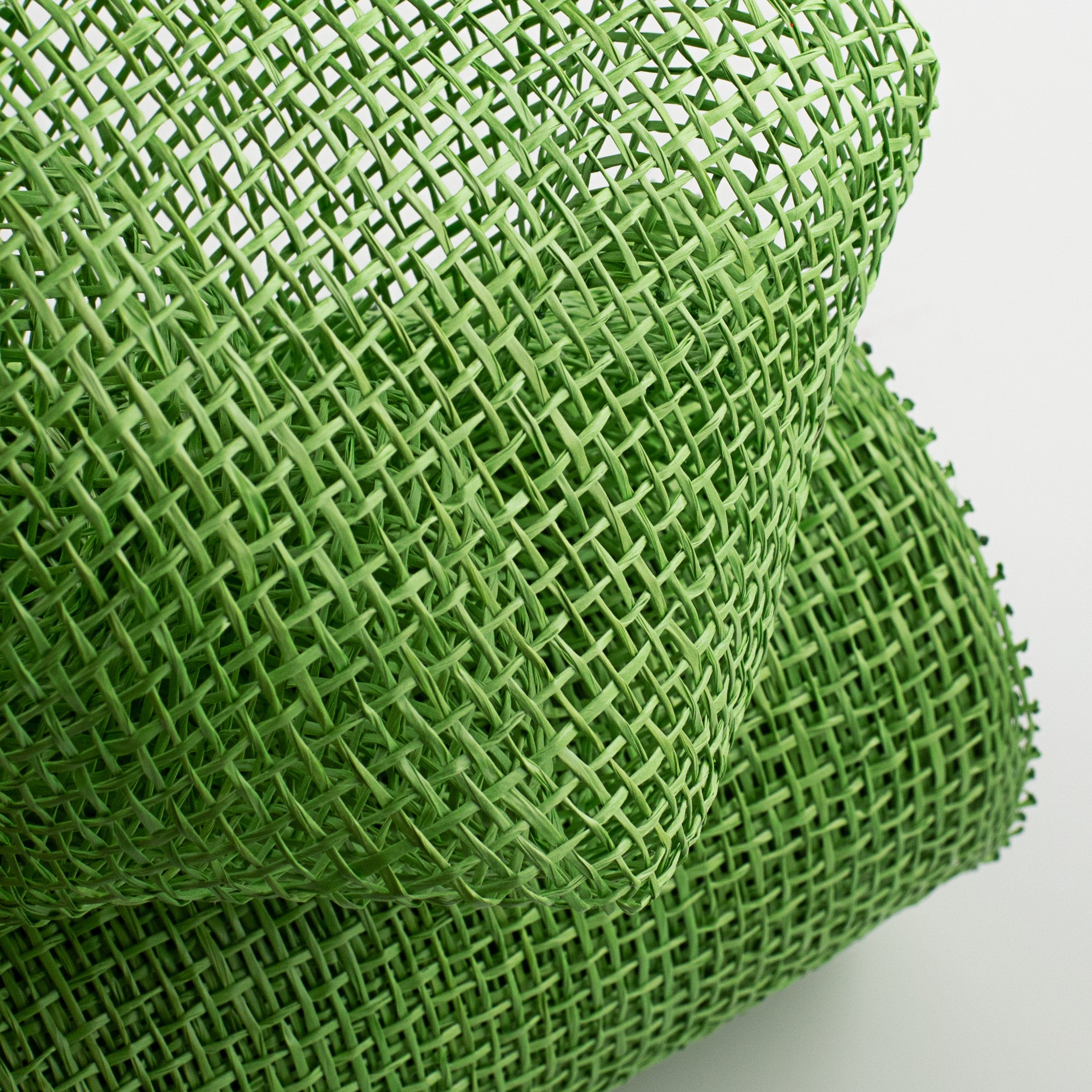 10" Poly Burlap Mesh: Lime Green