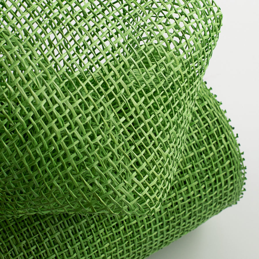 10" Poly Burlap Mesh: Lime Green