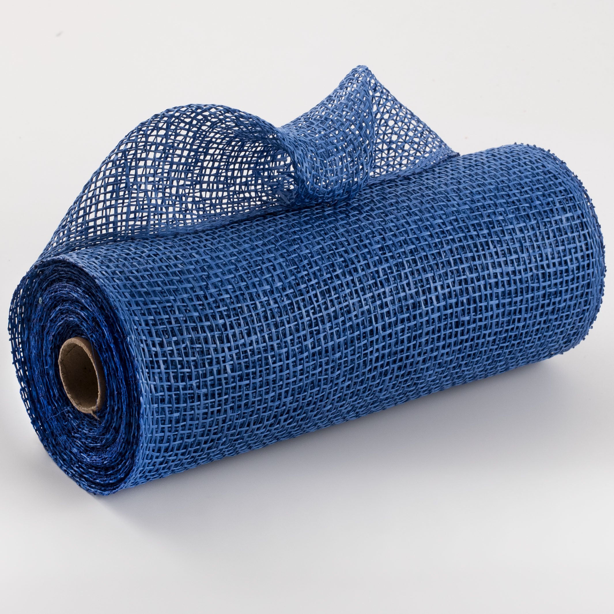 10" Poly Burlap Mesh: Royal Blue