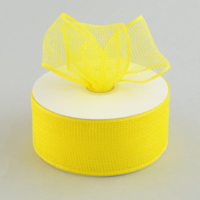 2.5" Poly Deco Mesh Ribbon: Yellow