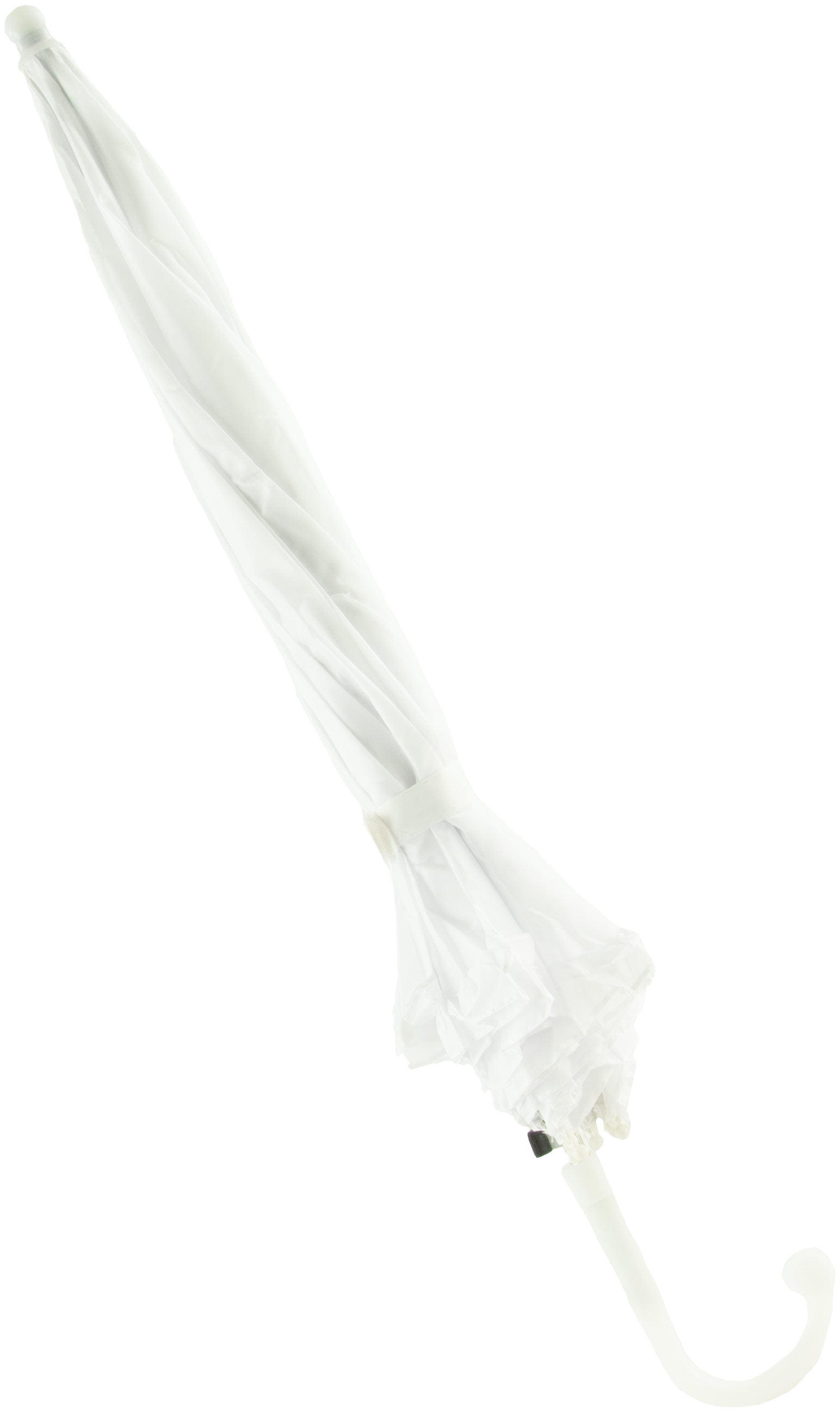 18" Ruffle Umbrella: White Lifestyle Photo