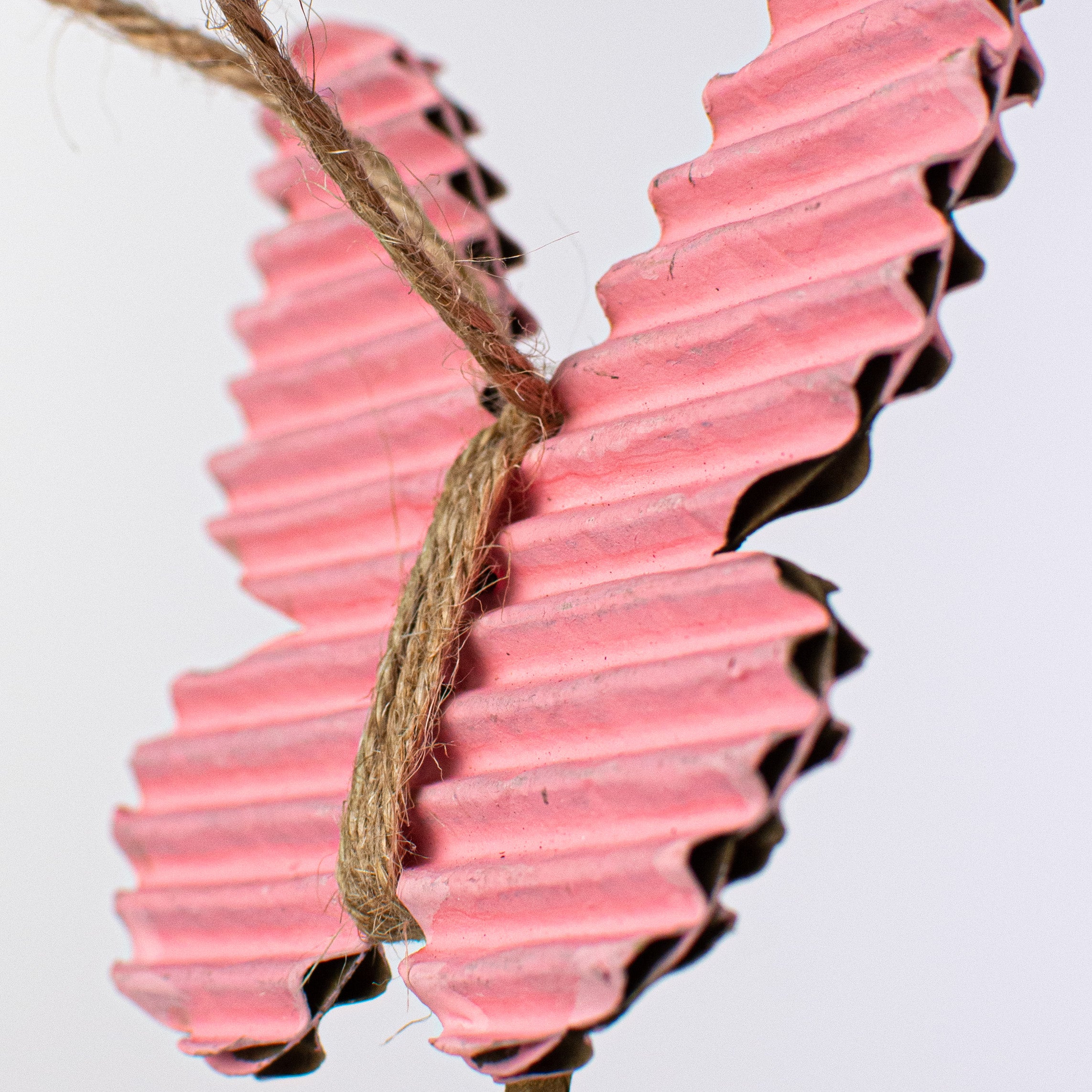 21" Rustic Corrugated Butterfly Pick: Pink Lifestyle Photo