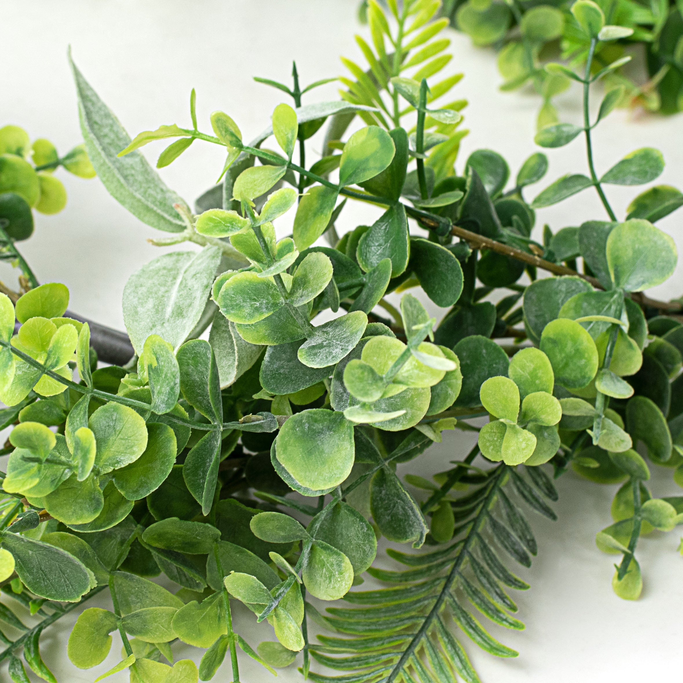 67" Sage, Eucalyptus, Fern Garland detail photo 3