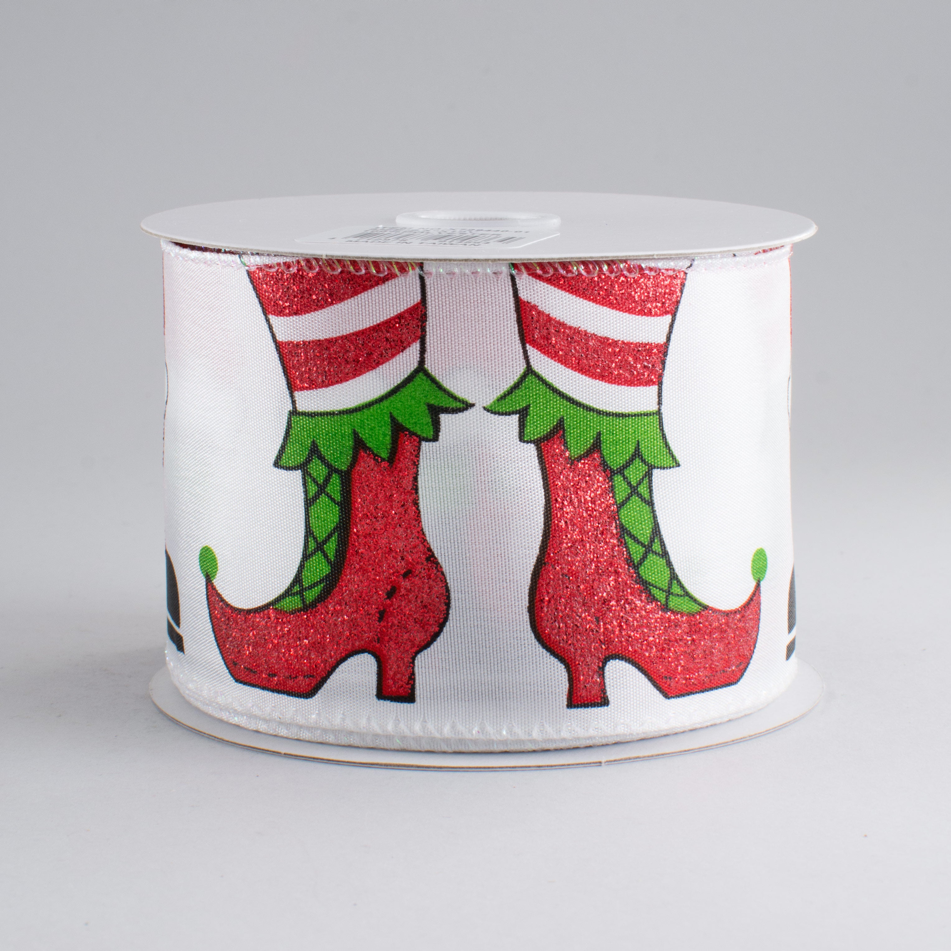 2.5" Santa Boot & Elf Shoe Ribbon (10 Yards)
