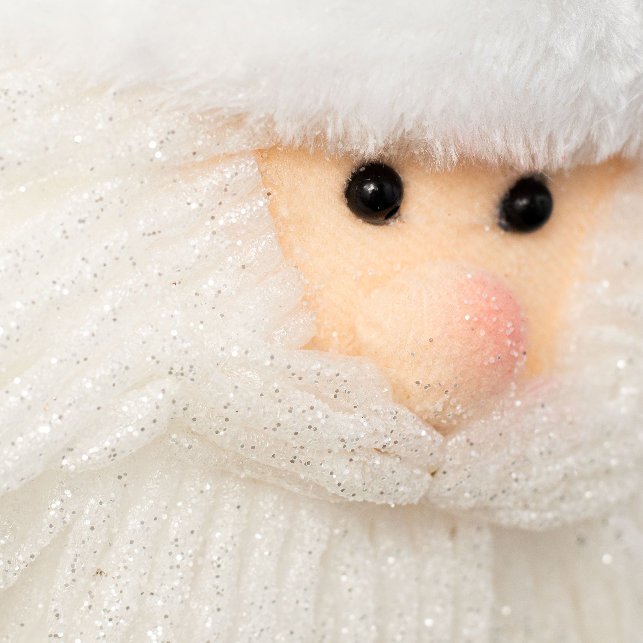 11" Santa Face Ornament detail photo 3