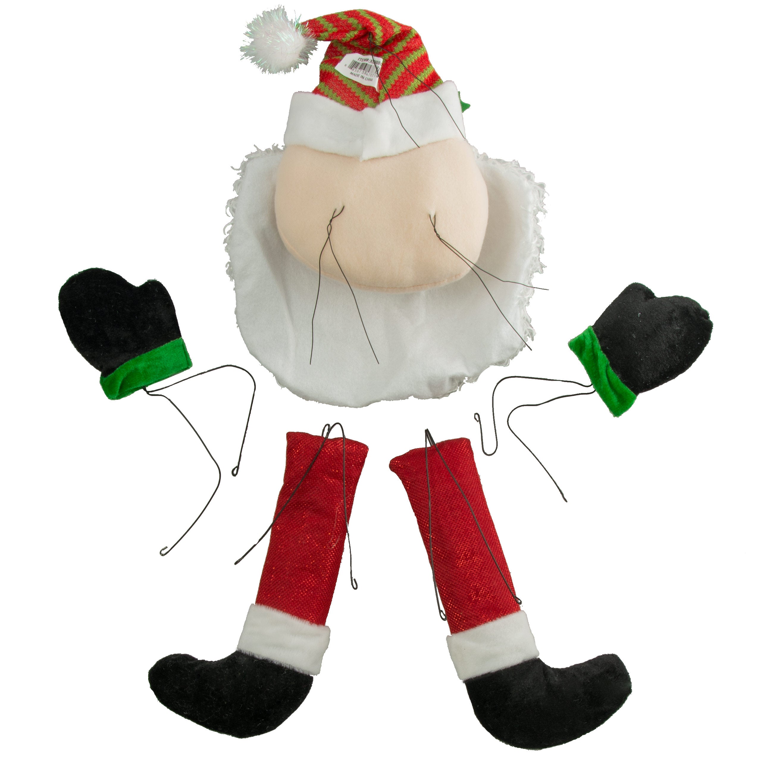 Santa Wreath Decorating Kit (5 Pieces) detail photo 3