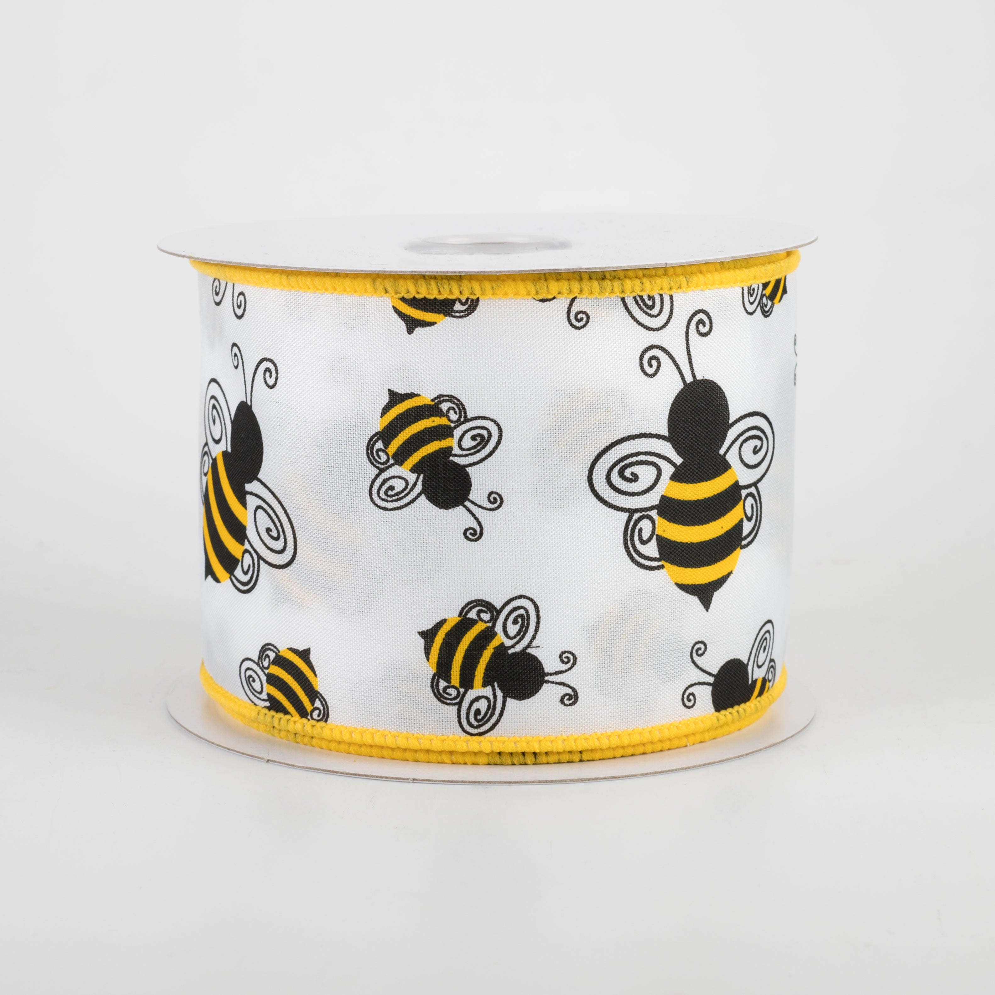 2.5" Satin Bumble Bee Ribbon (10 Yards)
