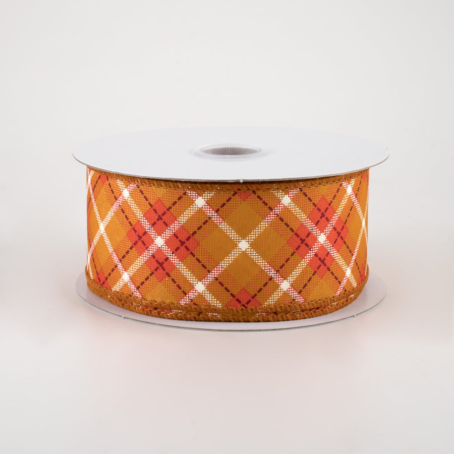 1.5" Satin Fall Argyle Plaid (10 Yards)