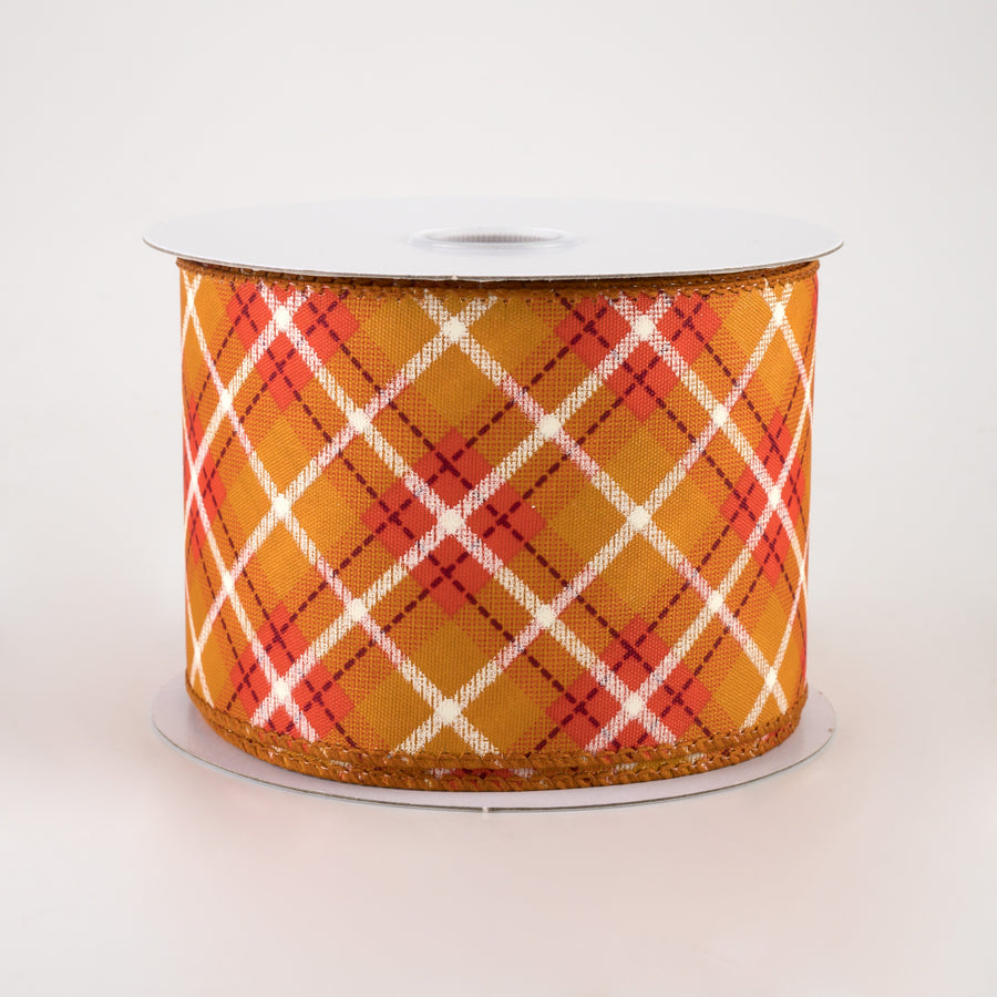 2.5" Satin Fall Argyle Plaid (10 Yards)