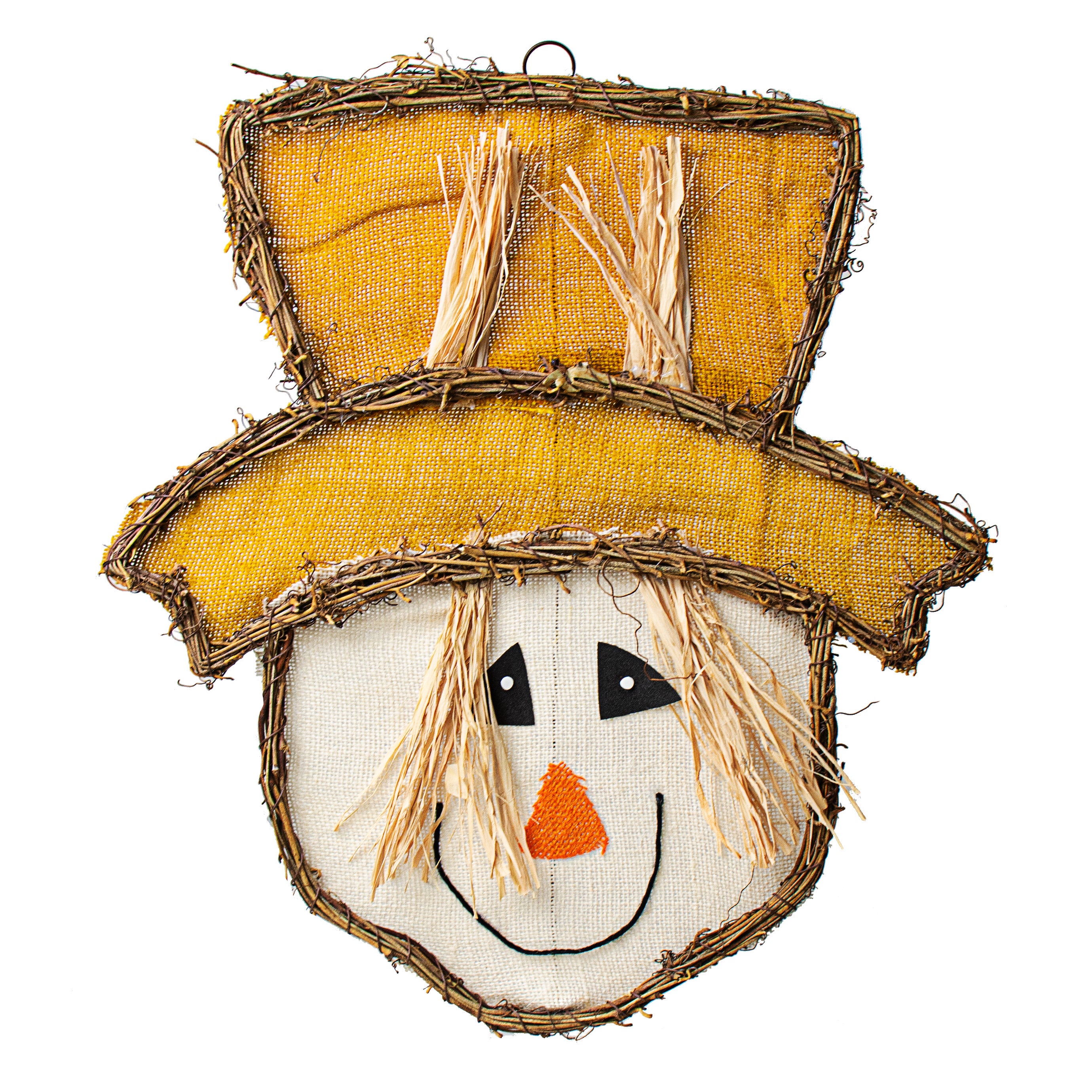 18" Scarecrow Grapevine Twig Hanger Item Number: 56752NAT