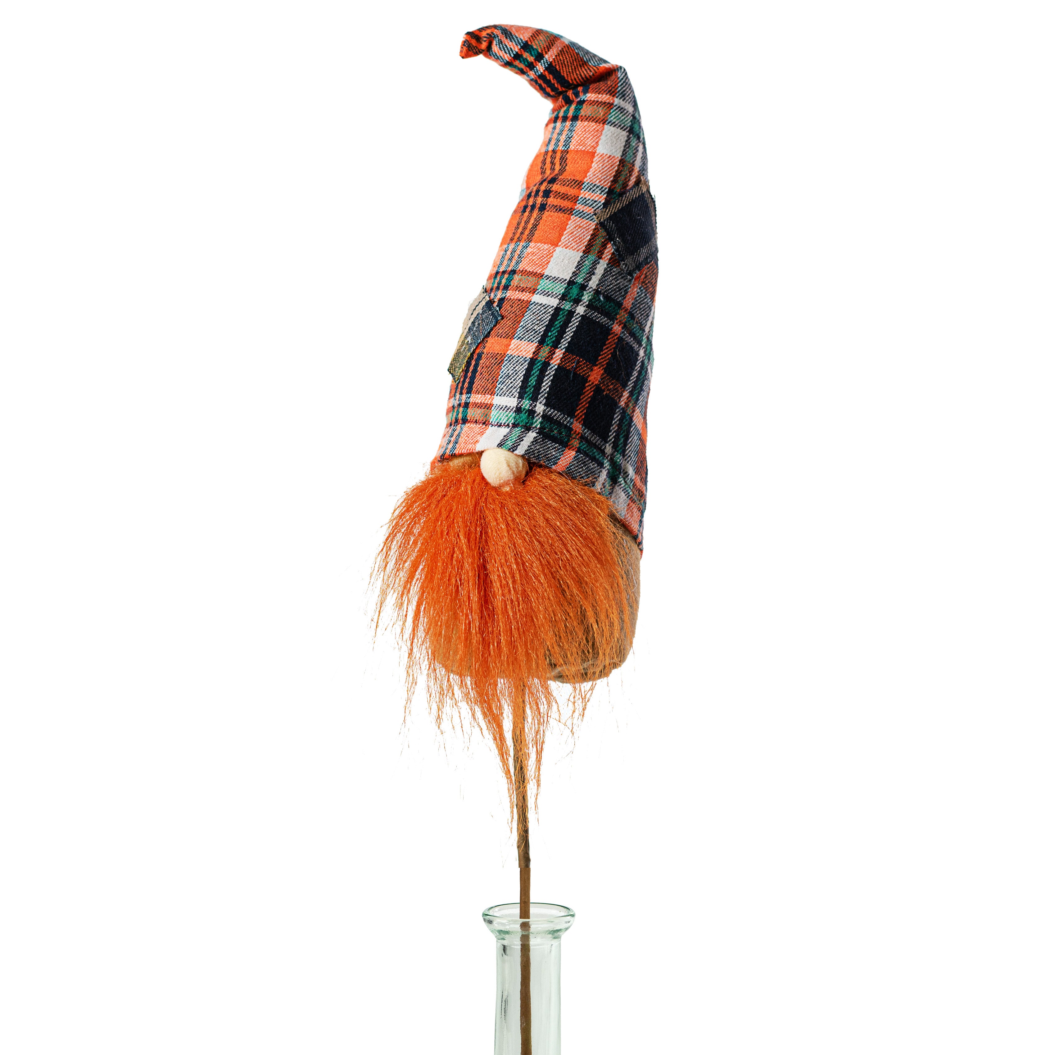22" Scarecrow Plaid Gnome Pick Item Number: 56731OR
