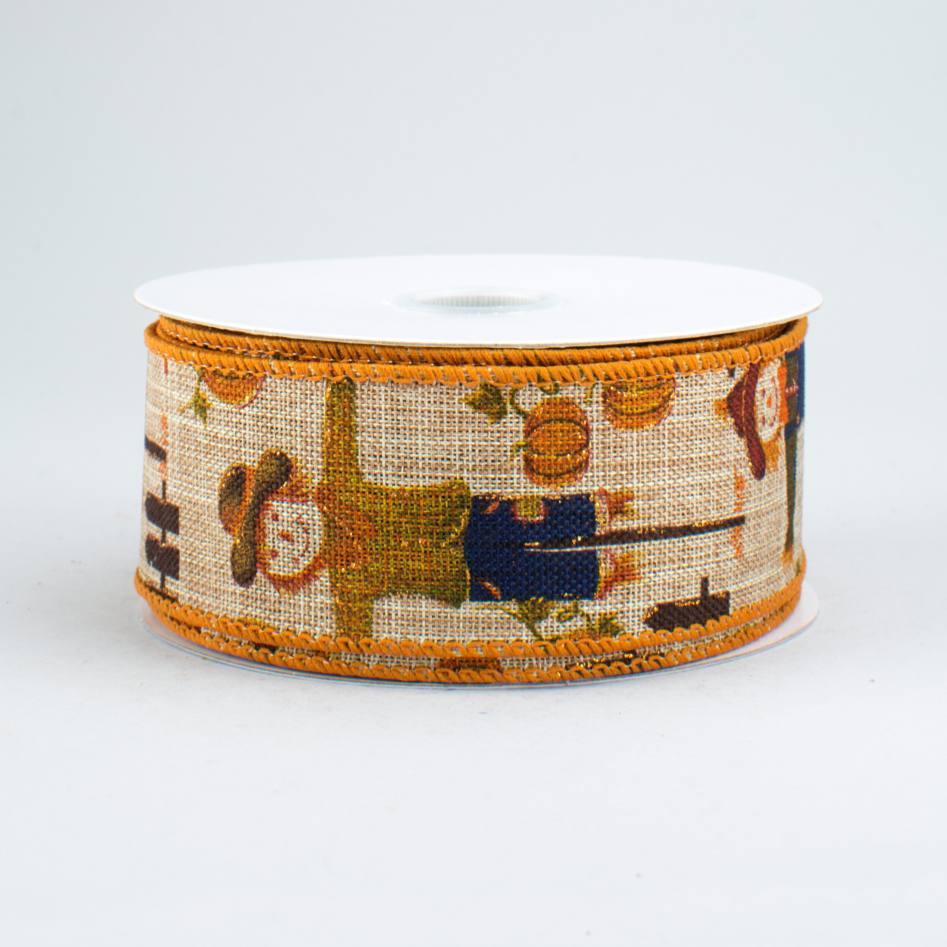 1.5" Scarecrow Ribbon: Natural (10 Yards)