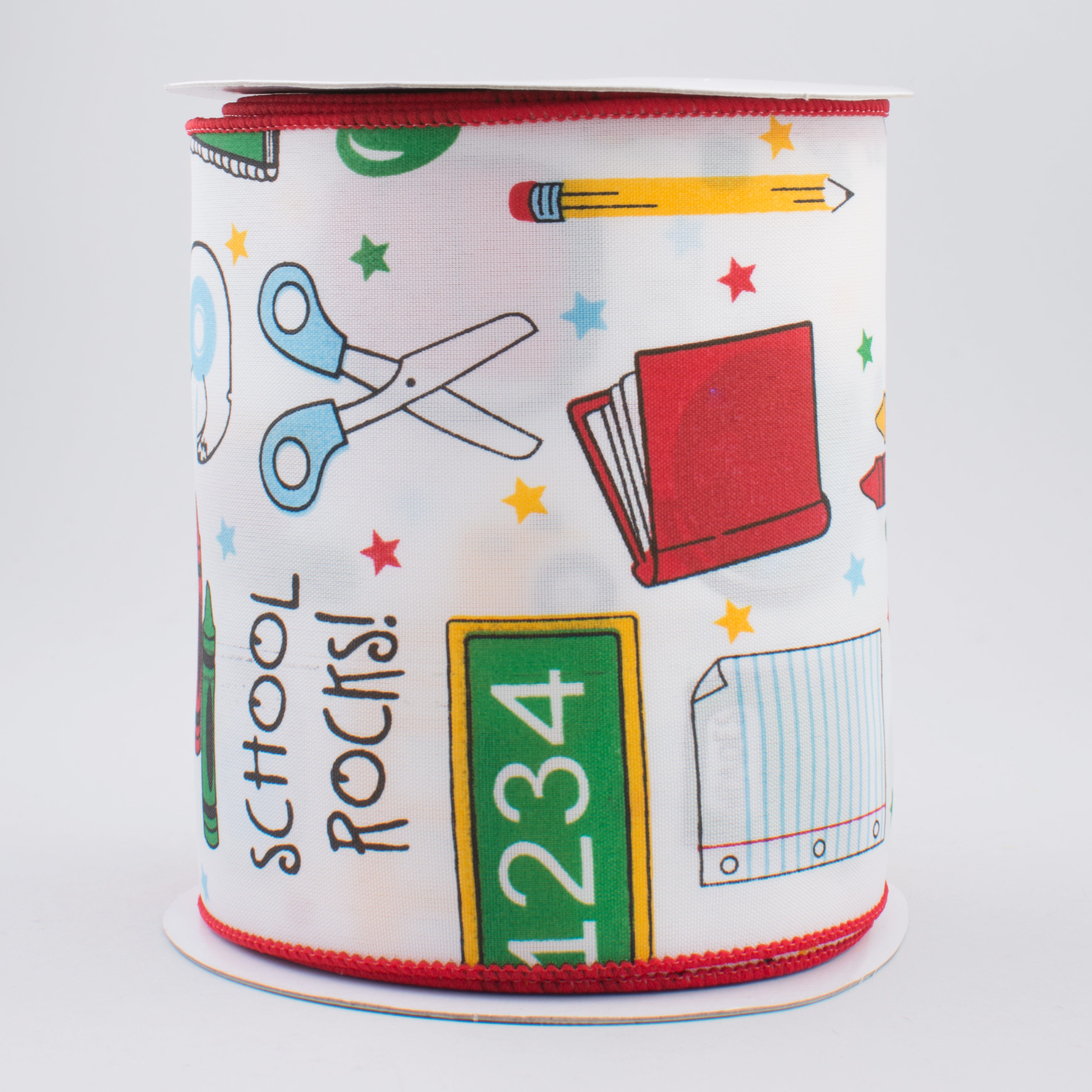 4" School Rocks Ribbon (10 Yards)