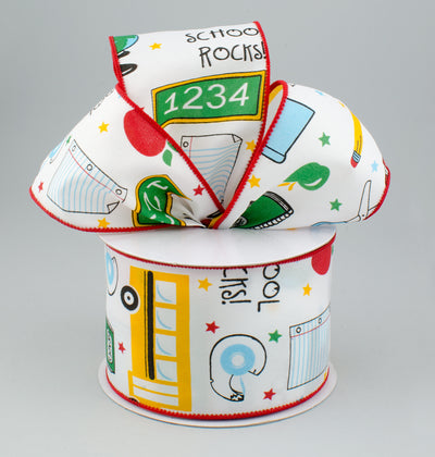 2.5" School Rocks Ribbon (10 Yards) Lifestyle Photo