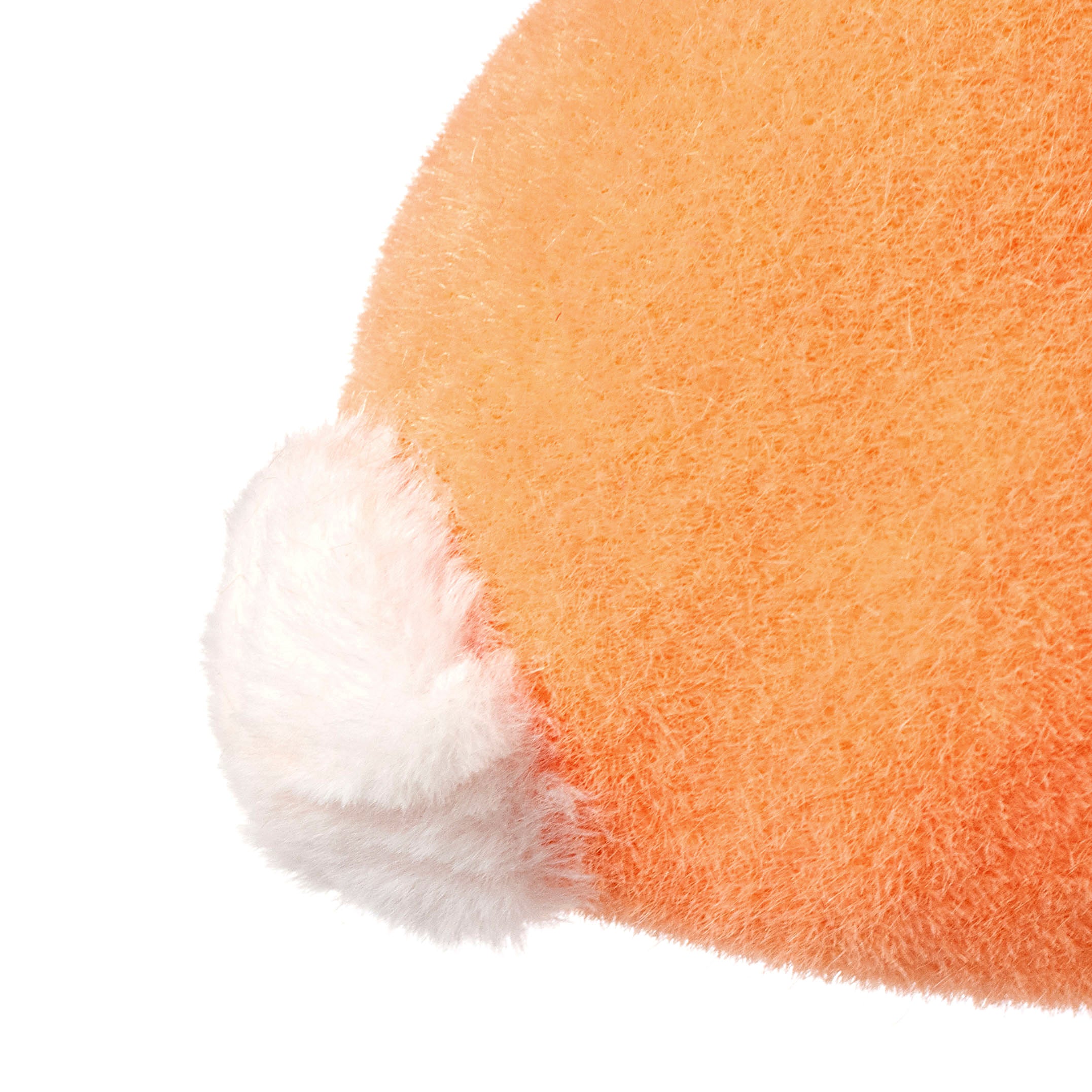11" Flocked Easter Rabbit: Tangerine Orange