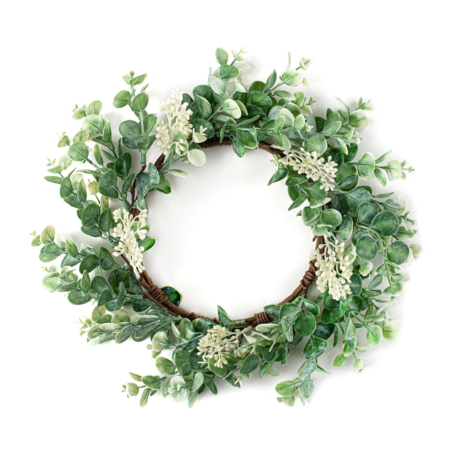 16" Seeded Baby Eucalyptus Wreath Item Number: 27502