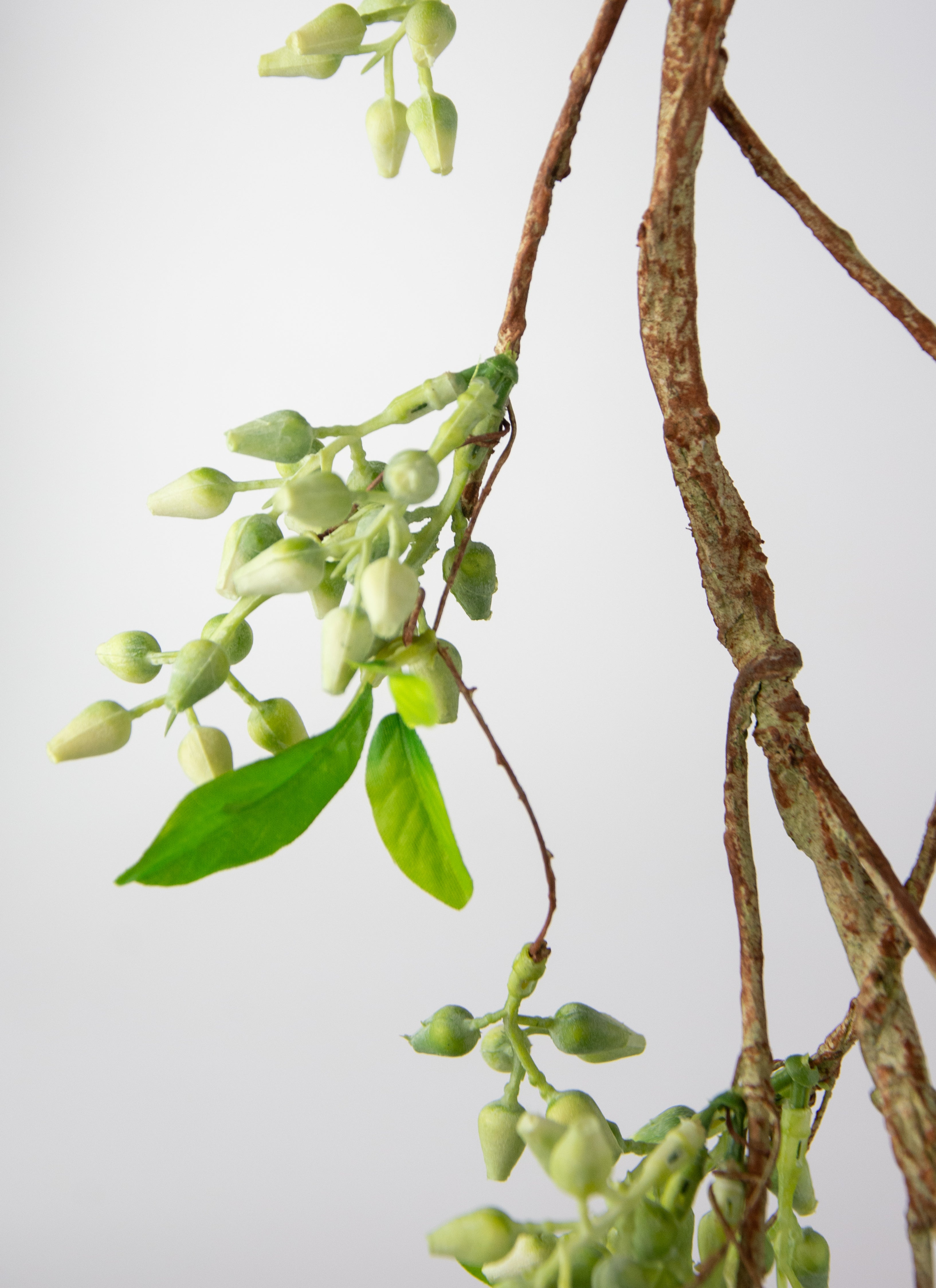 62" Seeded Berry Vine Garland: Light Green detail photo 3