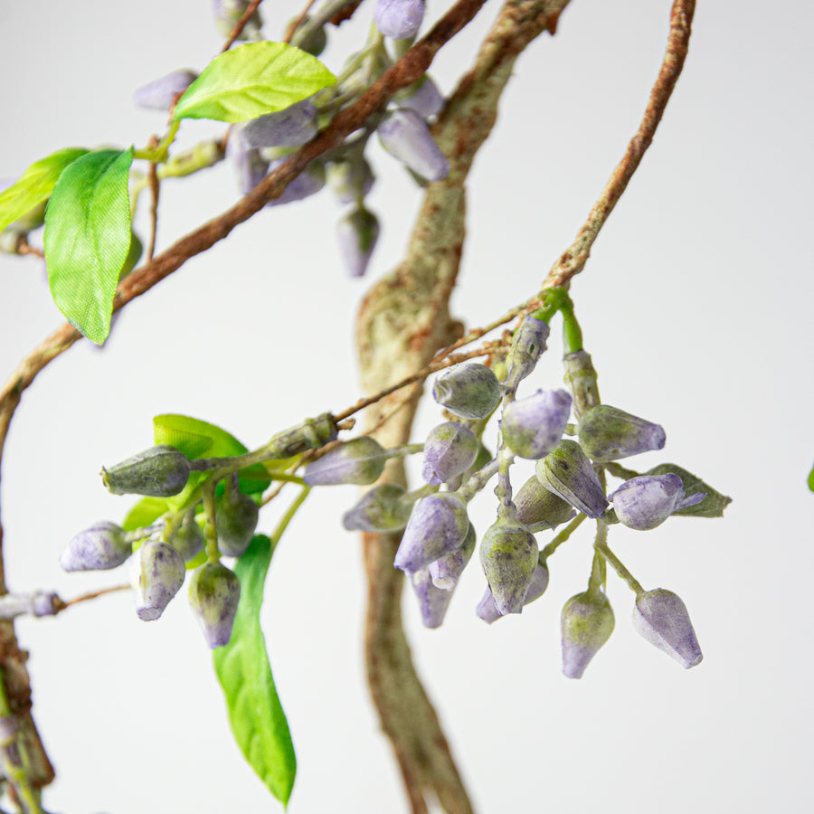62" Seeded Berry Vine Garland: Purple detail photo 3