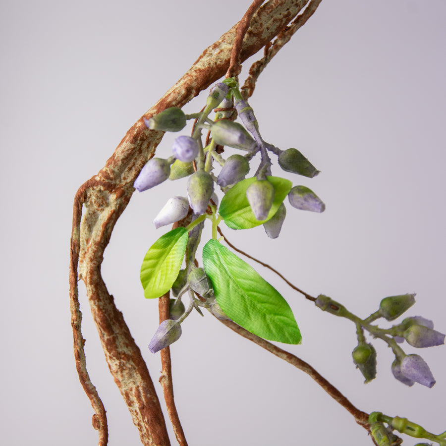 62" Seeded Berry Vine Garland: Purple detail photo 5