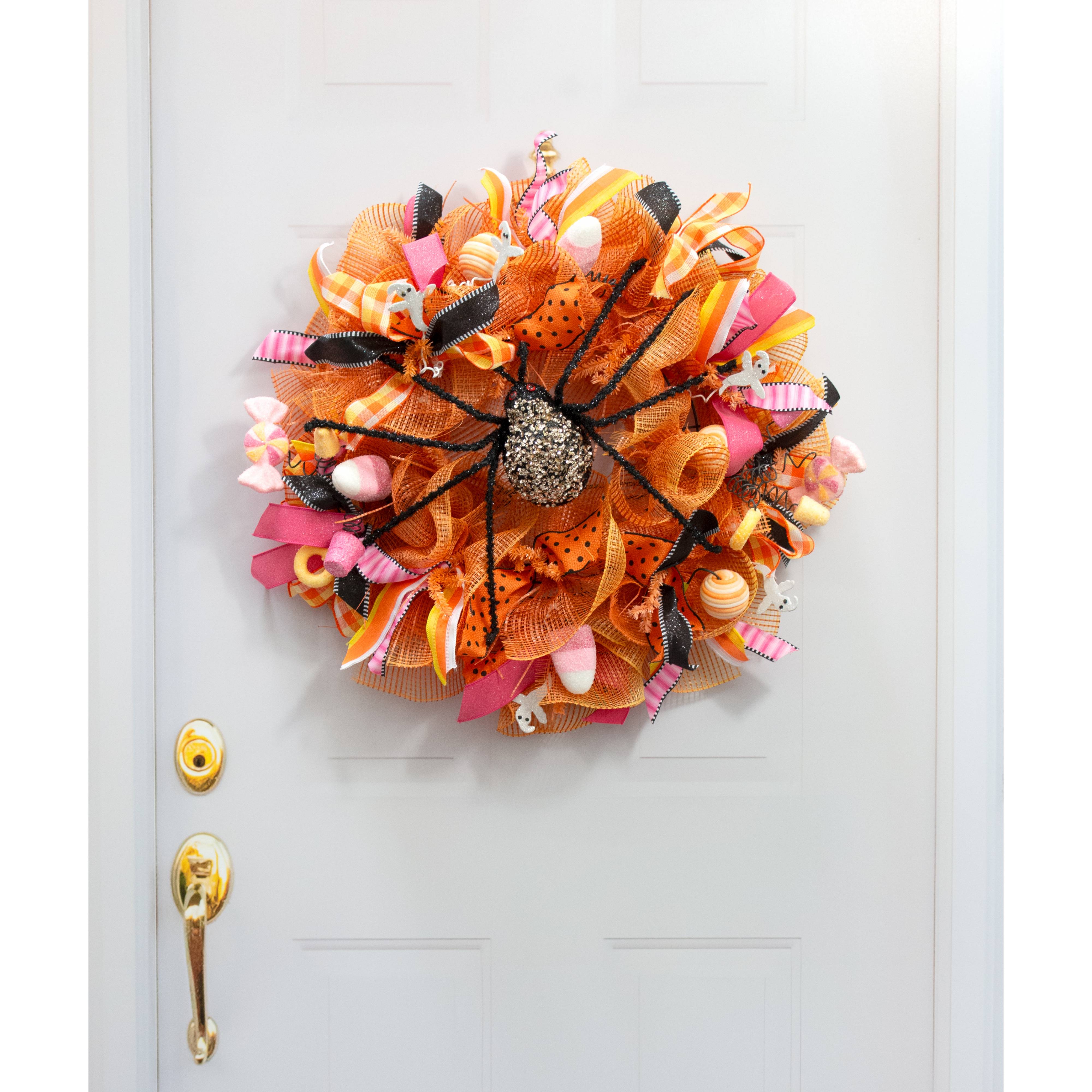 16" Sequin & Bead Spider: Black & Champagne Gold Lifestyle Photo