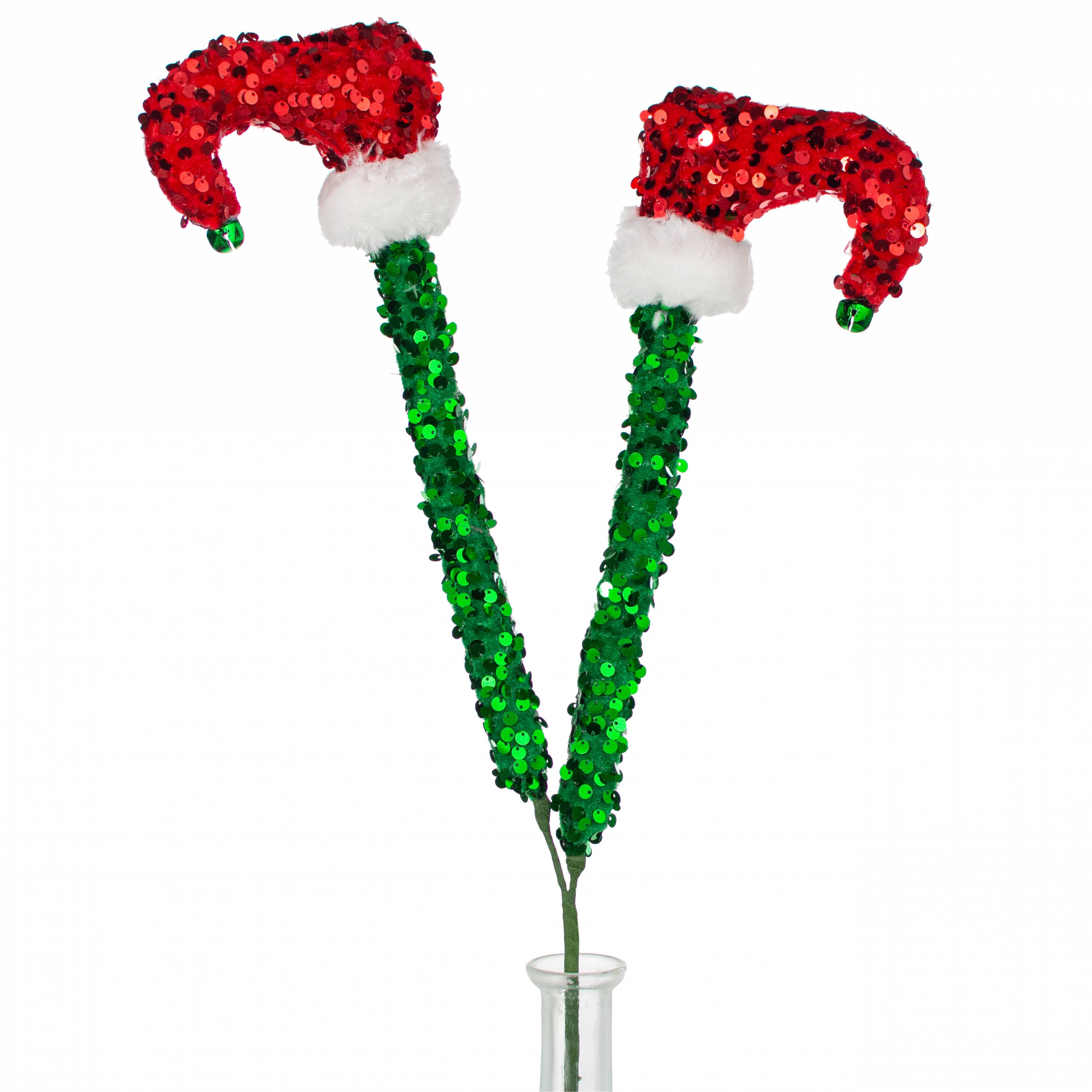 23" Sequin Elf Legs Spray Item Number: 86043RWG