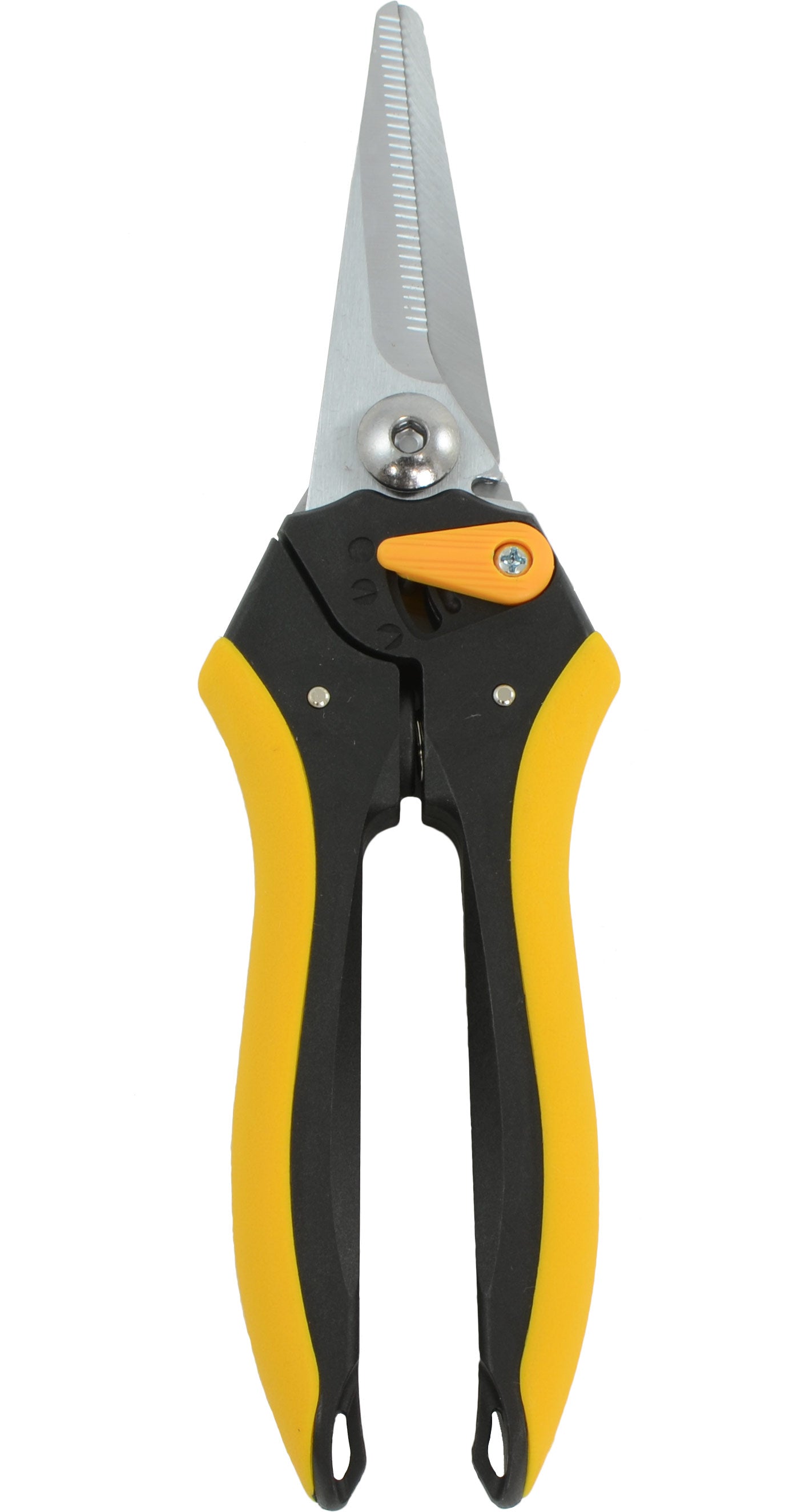 8.25" Serrated Metal Pruning Shears Floral Cutter detail photo 3