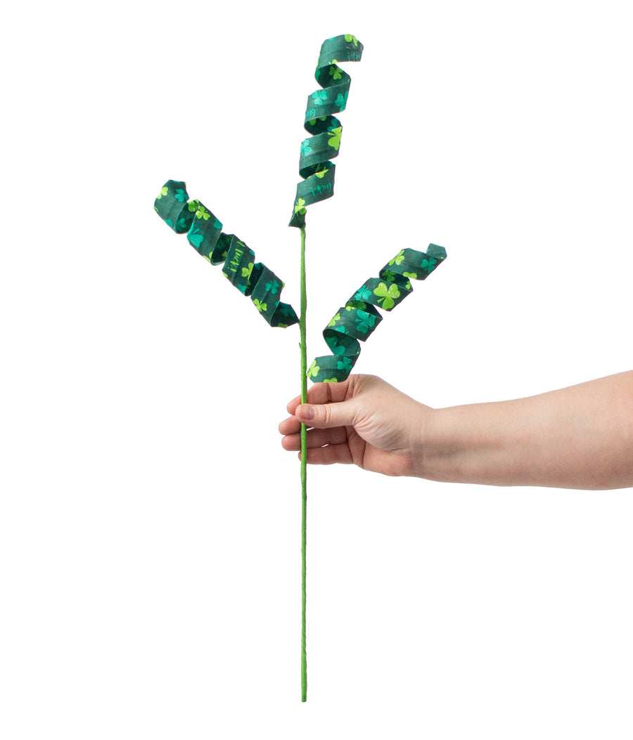 24" Shamrock Curly Spray detail photo 3