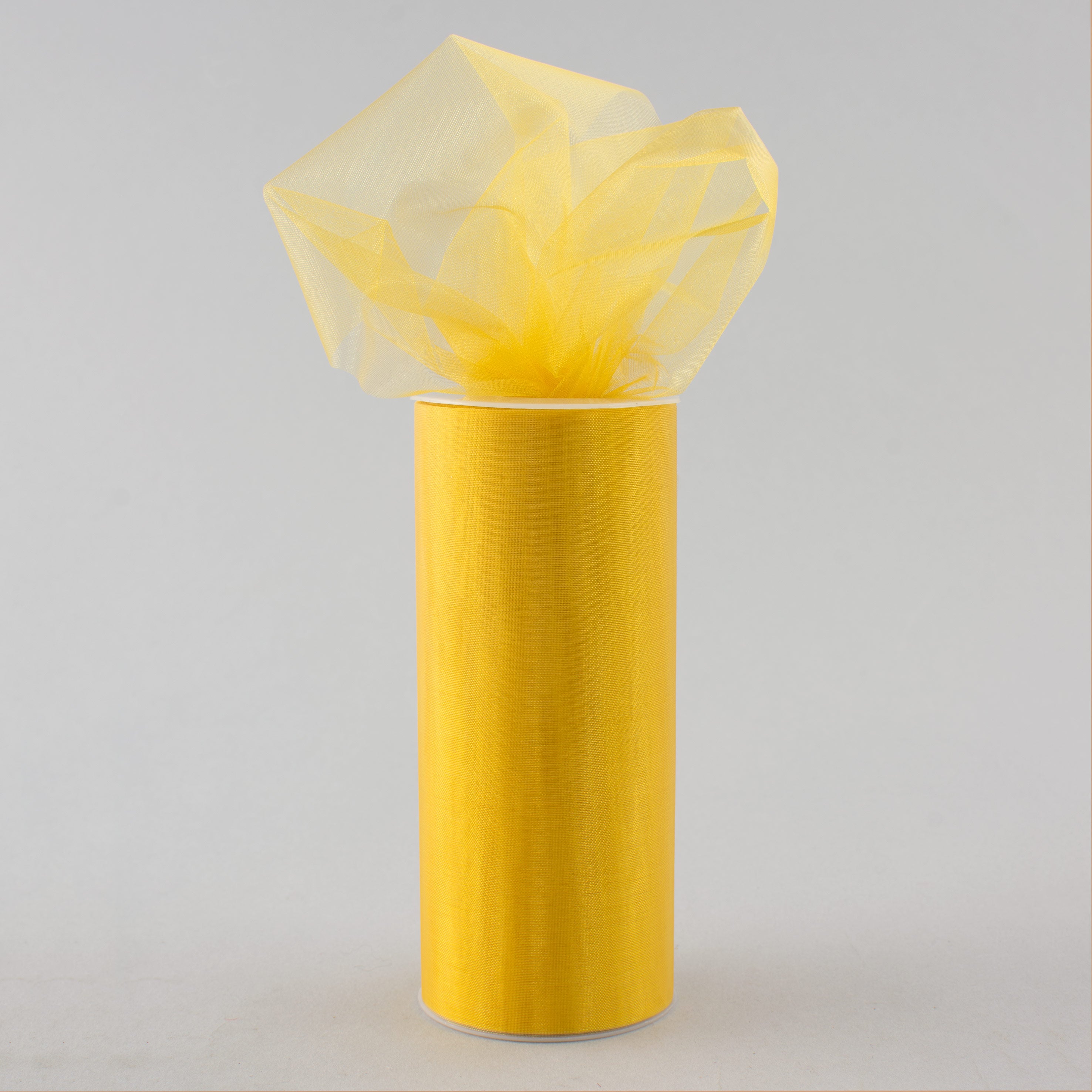 6" Sheer Organza Ribbon: Gold (25 Yards) Lifestyle Photo