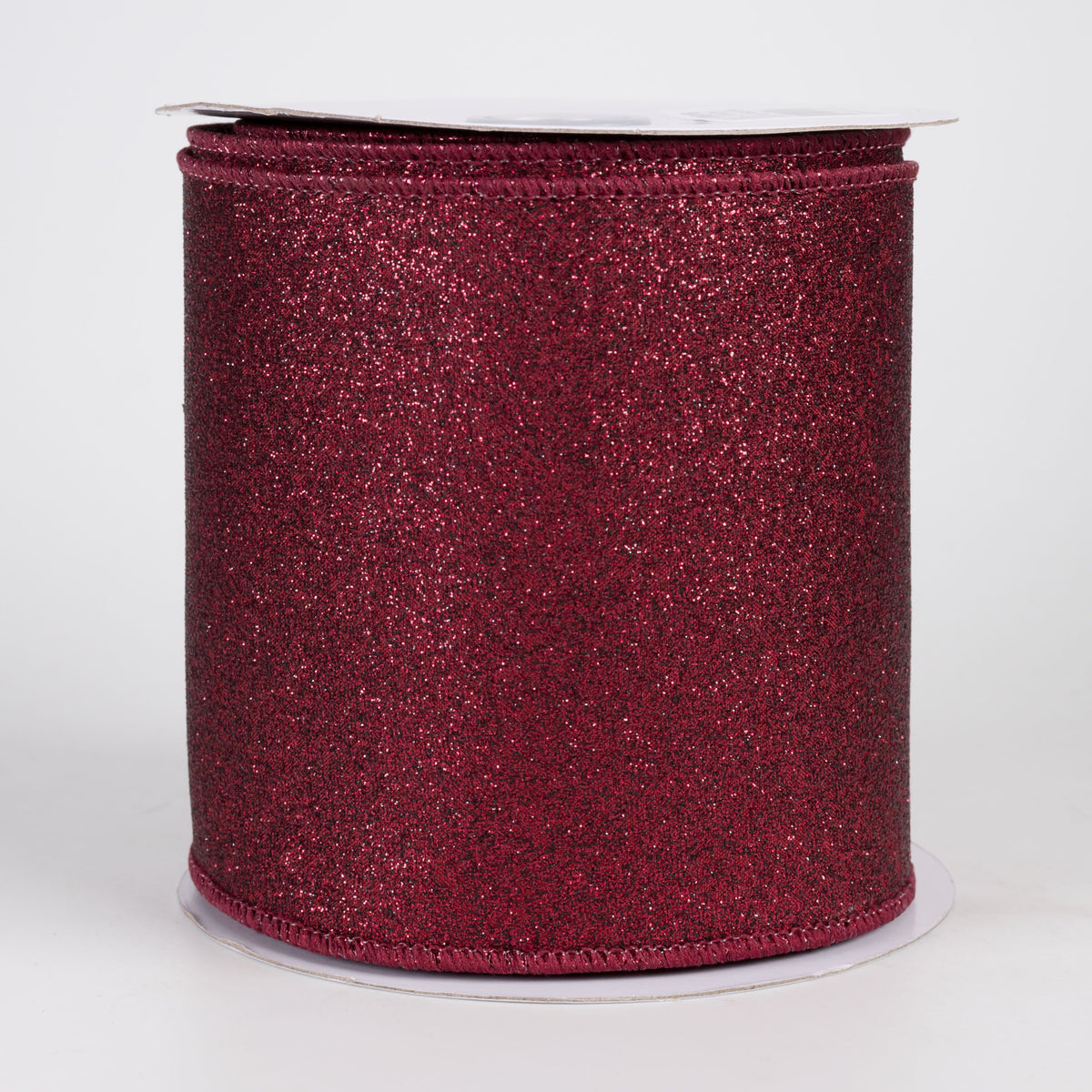 4" Shimmer Glitter Ribbon: Cranberry Red (10 Yards) Item Number: RGC1598Y6