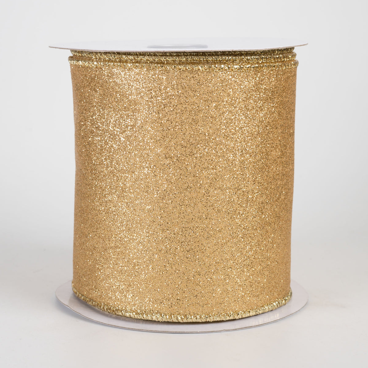 4" Shimmer Glitter Ribbon: Gold (10 Yards) Item Number: RGC159808