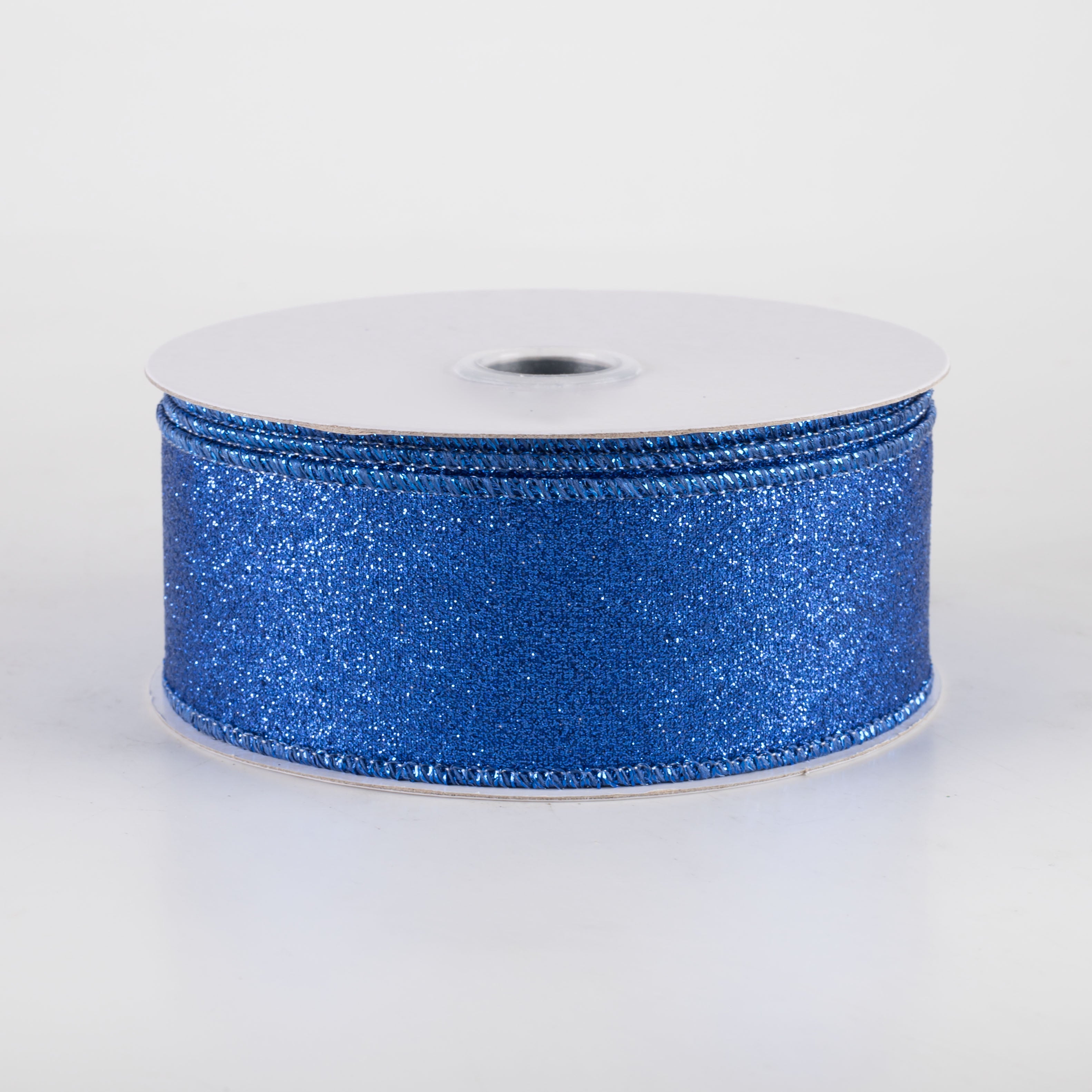 1.5" Shimmer Glitter Ribbon: Royal Blue (10 Yards)